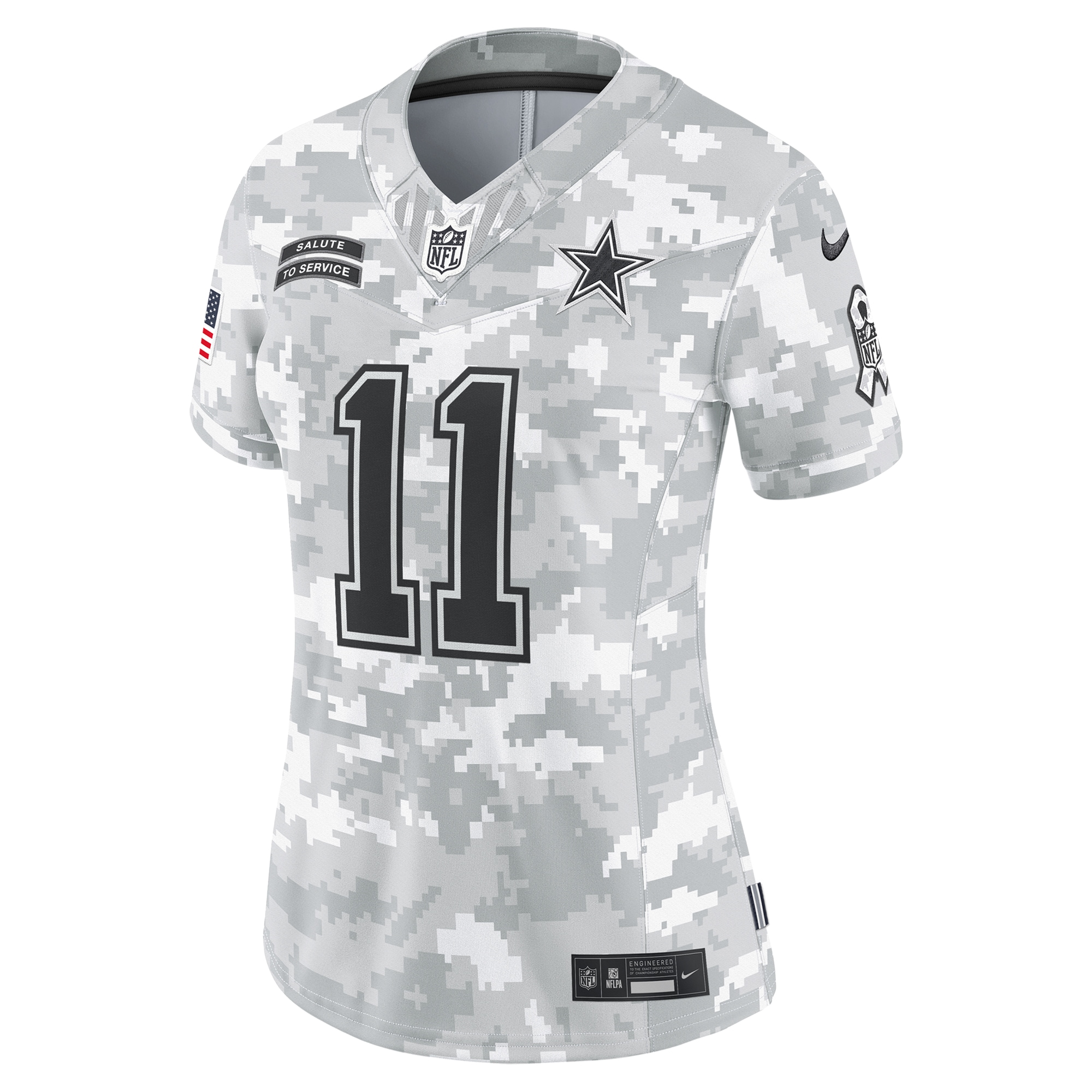 Dallas Cowboys Micah Parsons Arctic Camo 2024 Salute to Service Limited NFL Jersey Women's