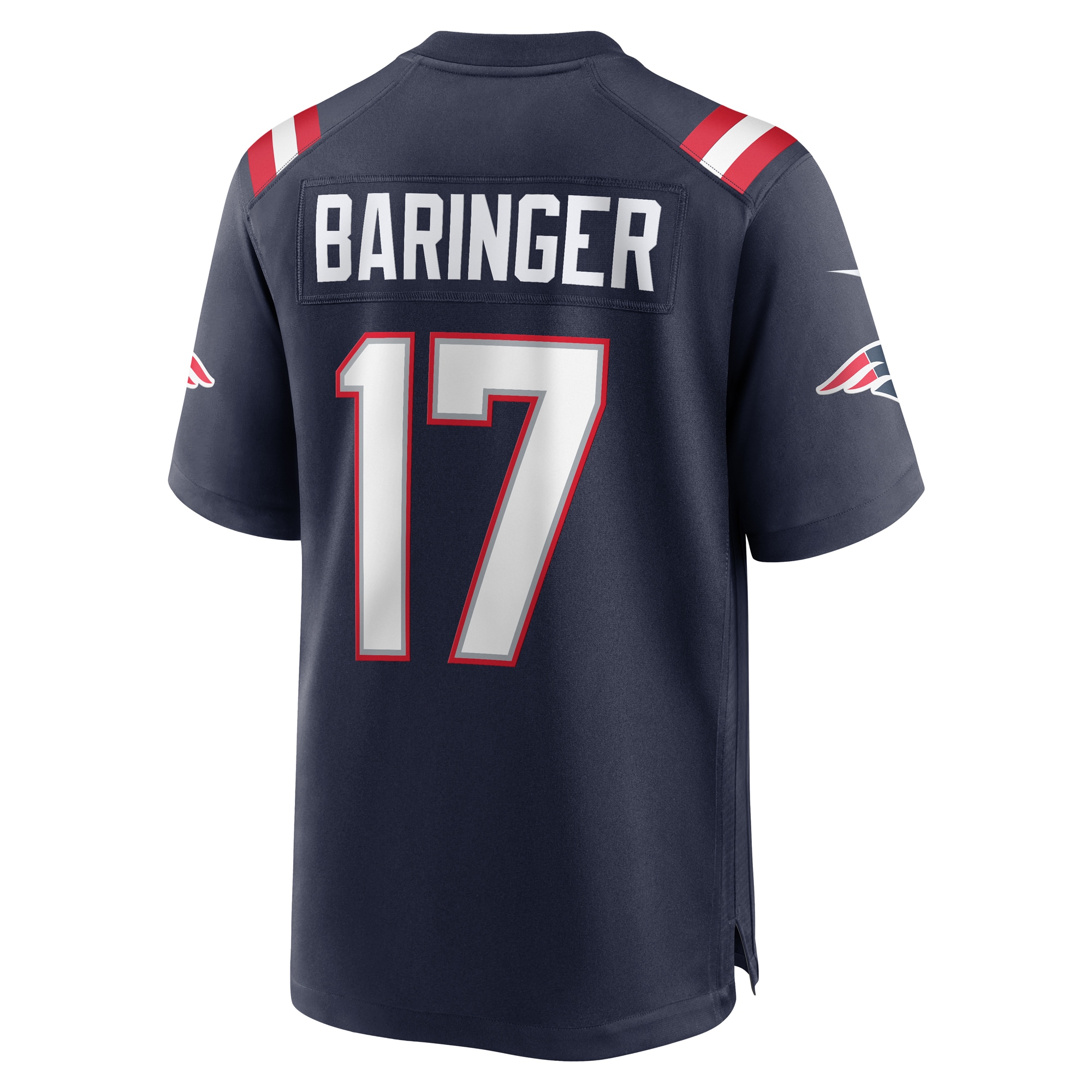 New England Patriots Bryce Baringer Navy Team Game NFL Jersey Men's