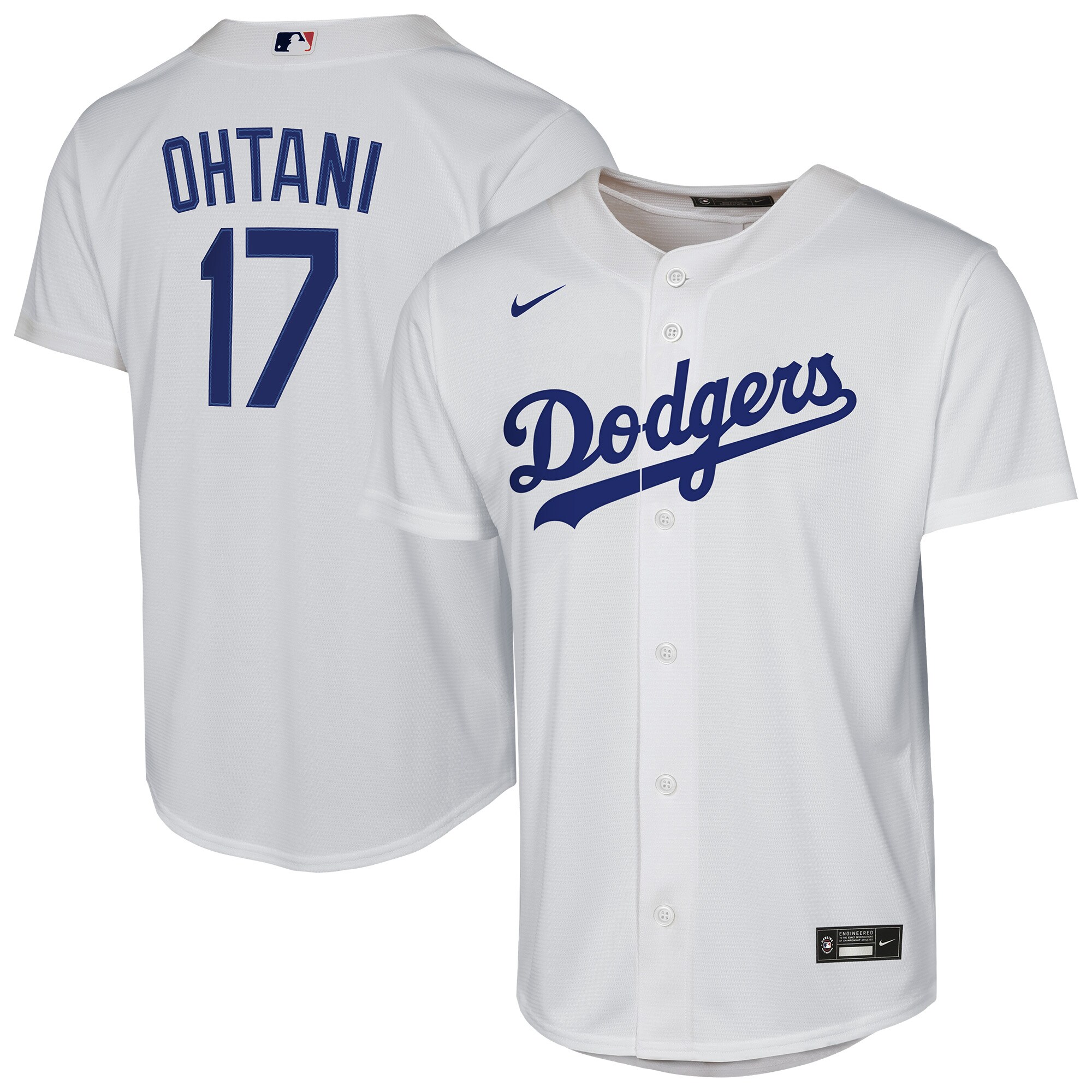 Los Angeles Dodgers Shohei Ohtani White Home Player MLB Jersey Youth