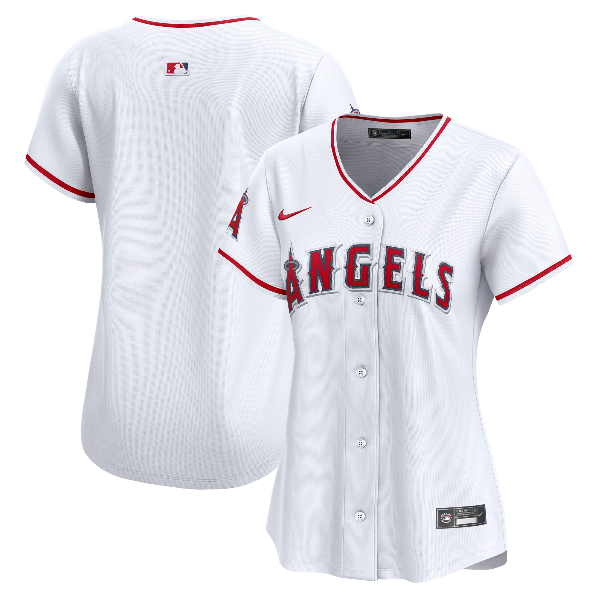 Los Angeles Angels White Home Limited MLB Jersey Women's