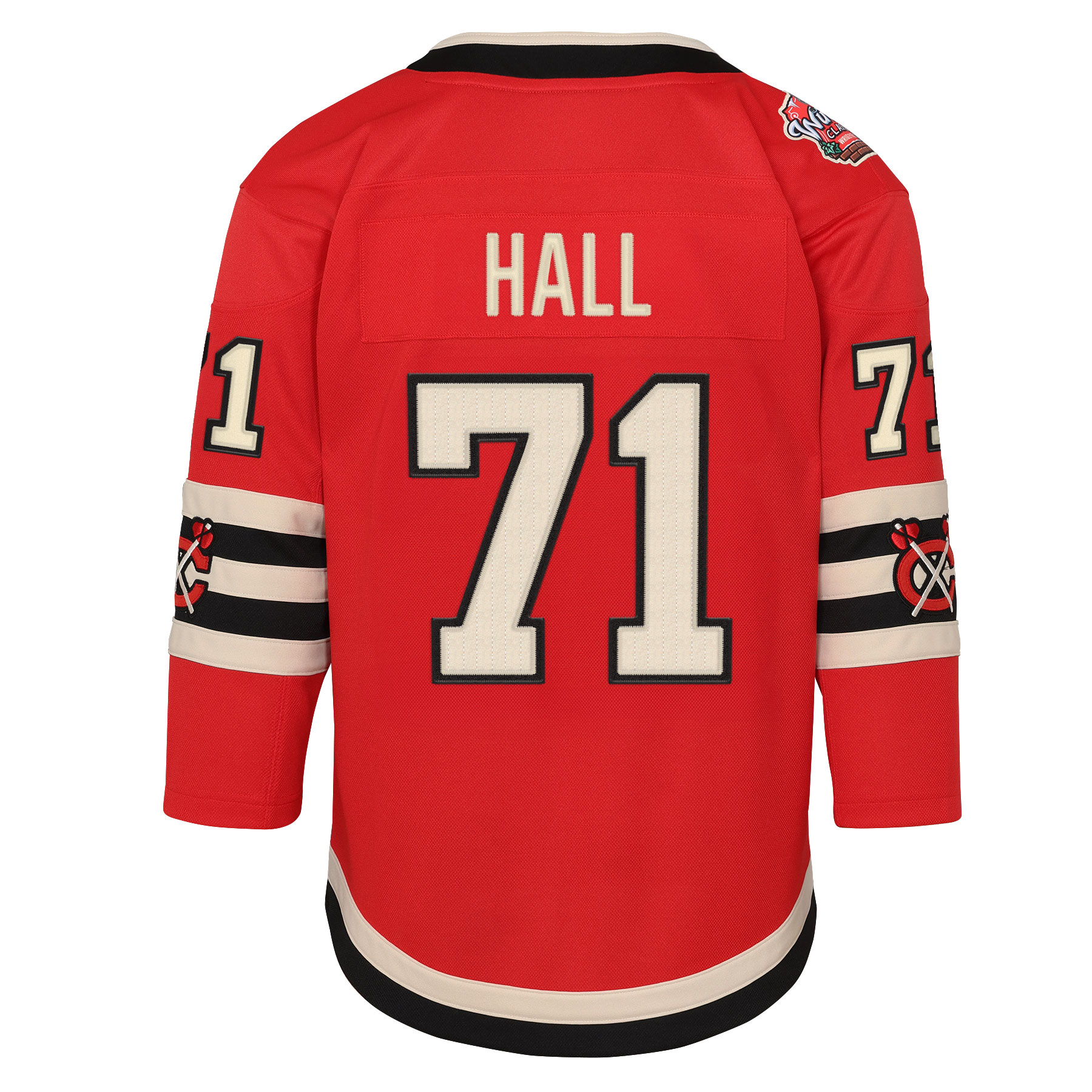 Chicago Blackhawks Taylor Hall Red 2025 Winter Classic Premier Player NHL Jersey Youth