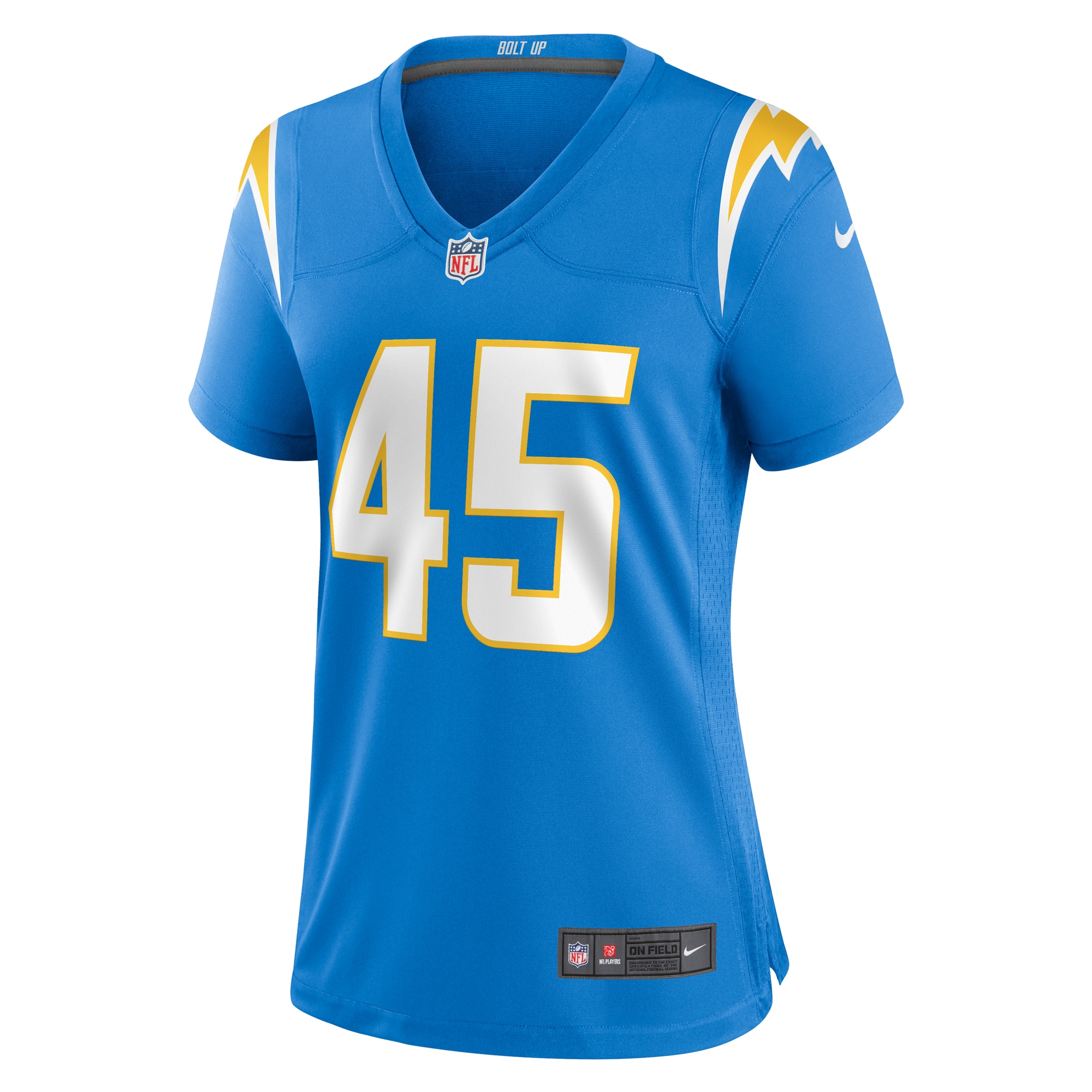 Los Angeles Chargers Tuli Tuipulotu Powder Blue Team Game NFL Jersey Women's