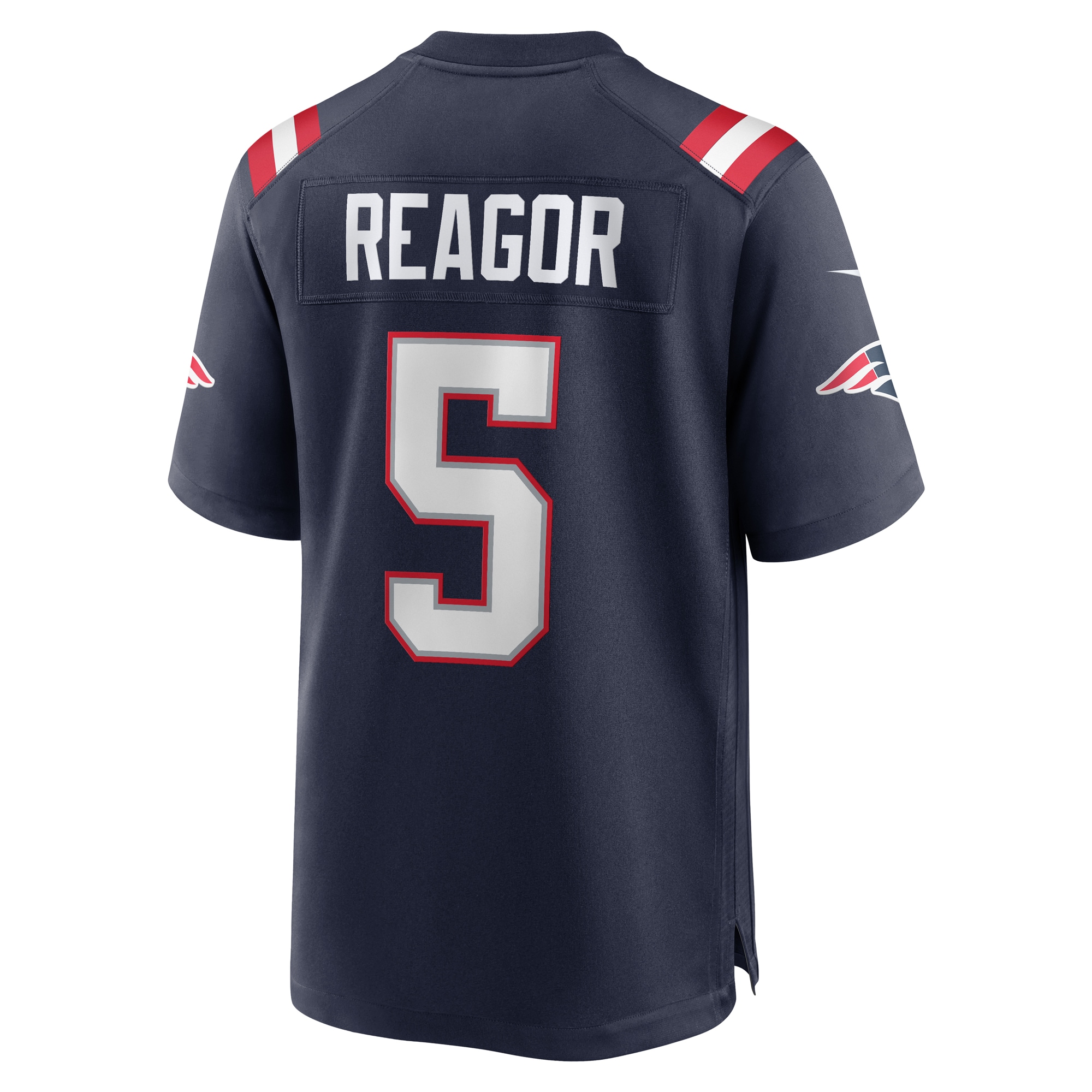 New England Patriots Jalen Reagor Navy Team Game NFL Jersey Men's