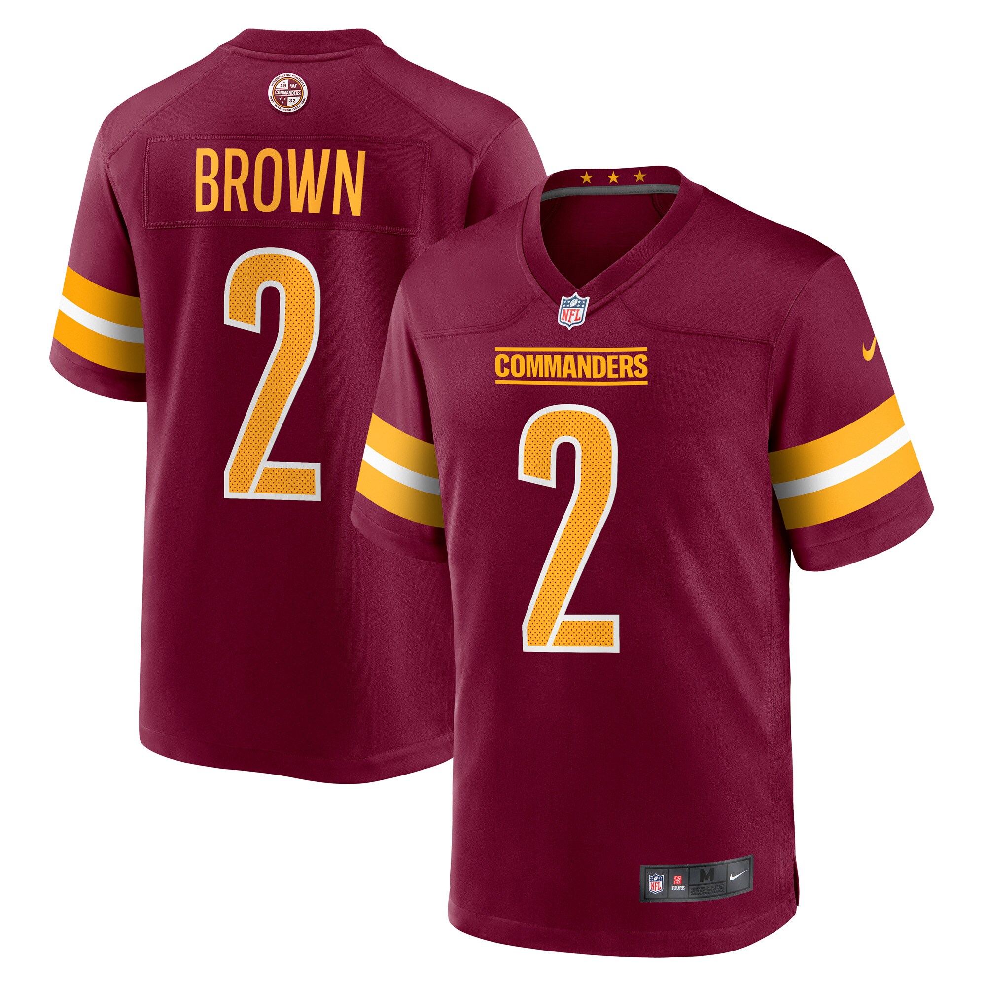 Washington Commanders Dyami Brown Burgundy Player Game NFL Jersey Men's