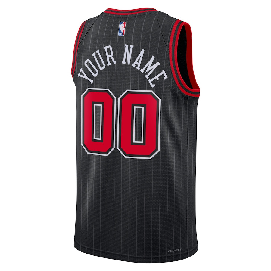 Chicago Bulls 2023/24 Statement Swingman Custom Black NBA Jersey Men's