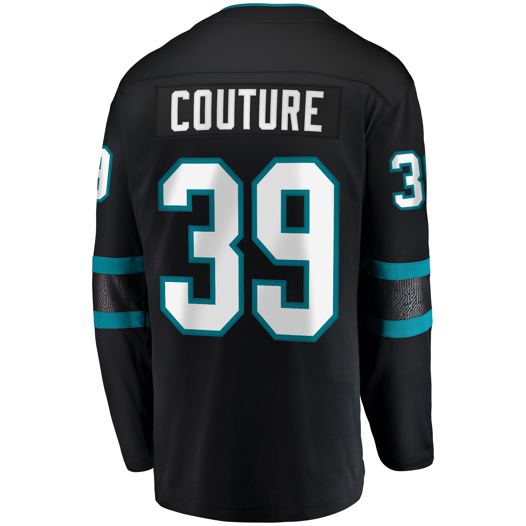 San Jose Sharks Logan Couture Black Alternate Premier Breakaway Player Captain NHL Jersey Men's