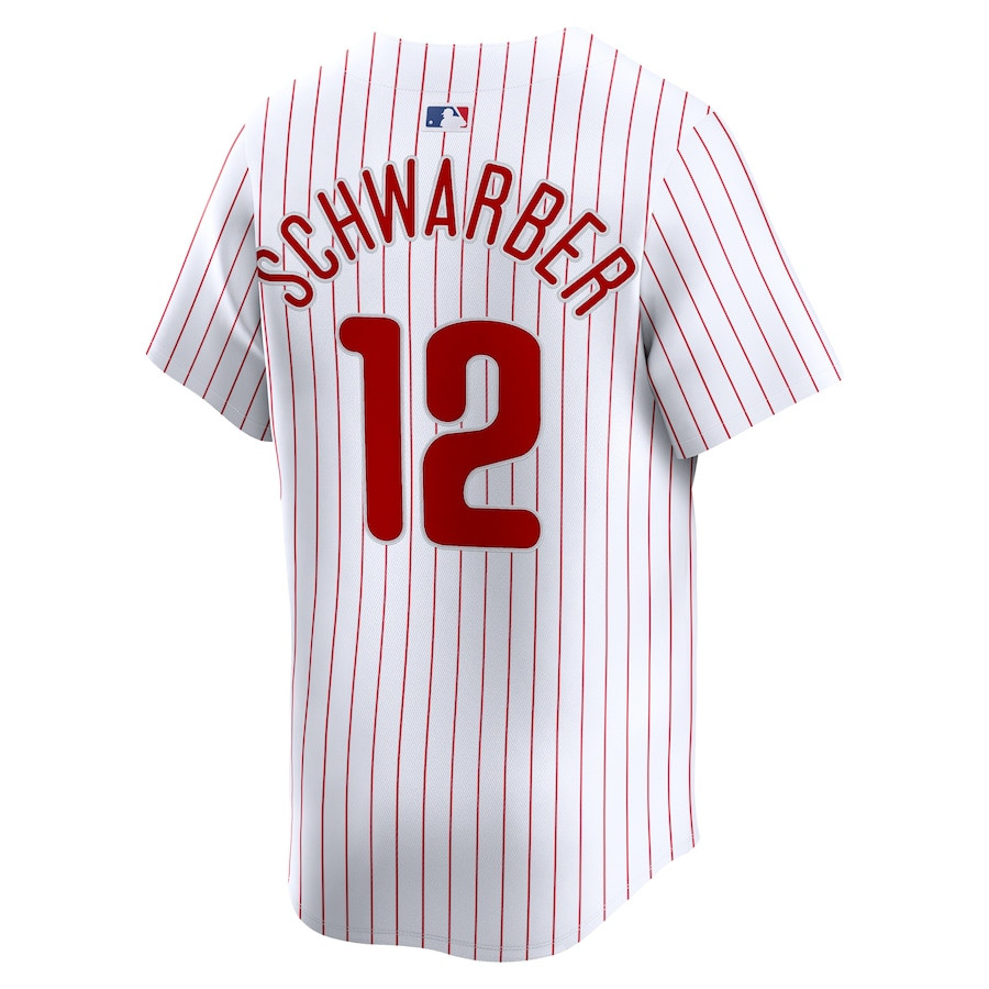 Kyle Schwarber 12 Philadelphia Phillies Home Limited Player White MLB Jersey Men's