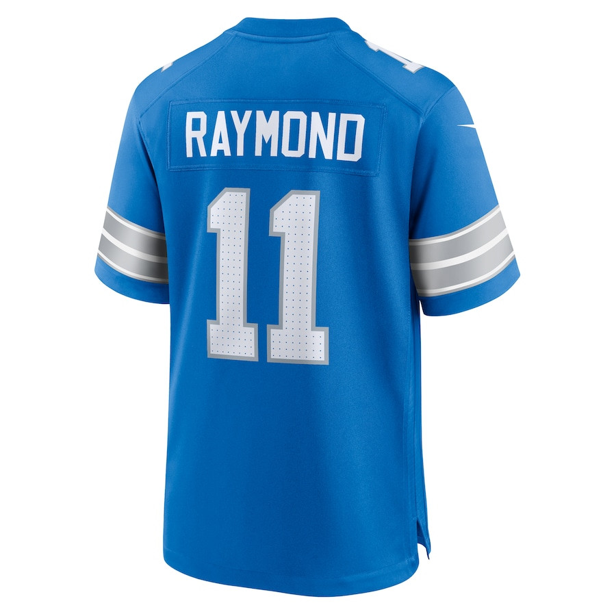 Kalif Raymond 11 Detroit Lions Team Game Blue NFL Jersey Men's