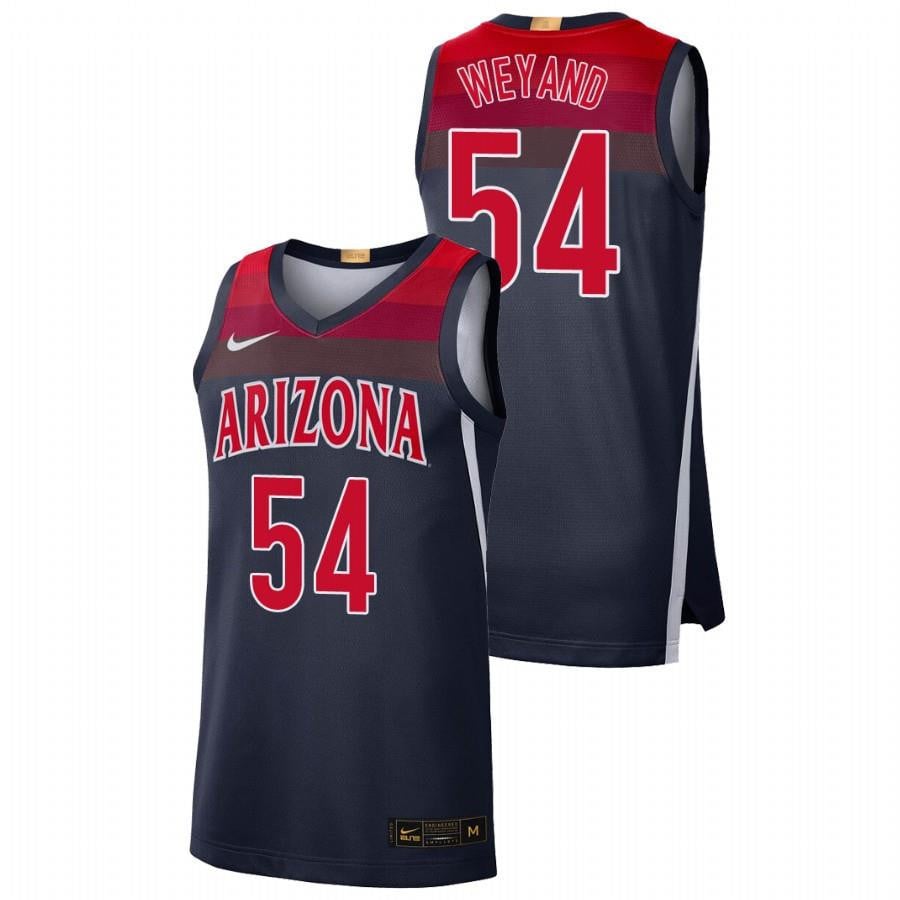 Arizona Wildcats 54 Navy Matt Weyand College Baketball Limited NCAA Jersey Men's