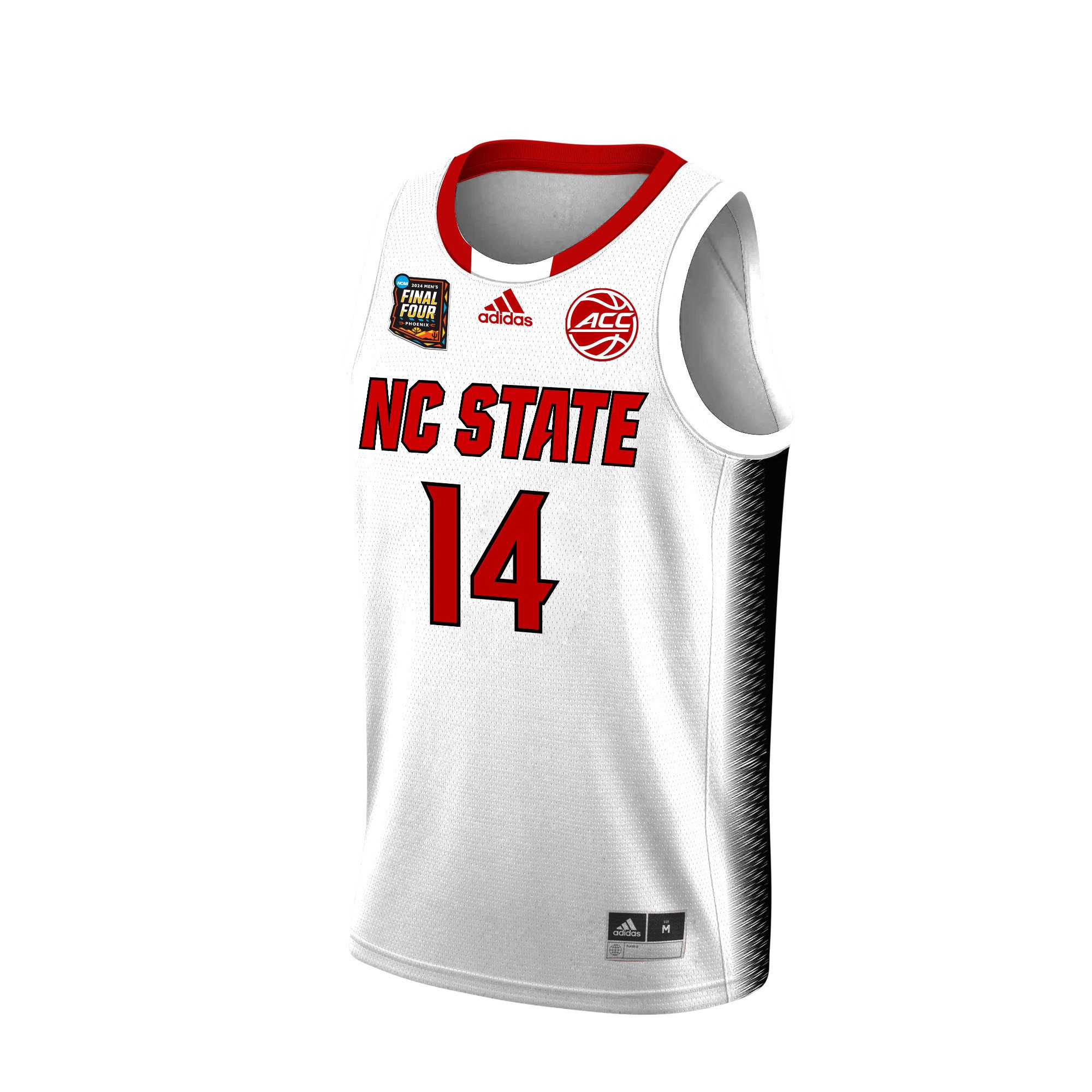 Casey Morsell NC State 2024 Final Four Patch Re White NCAA Jersey Men's