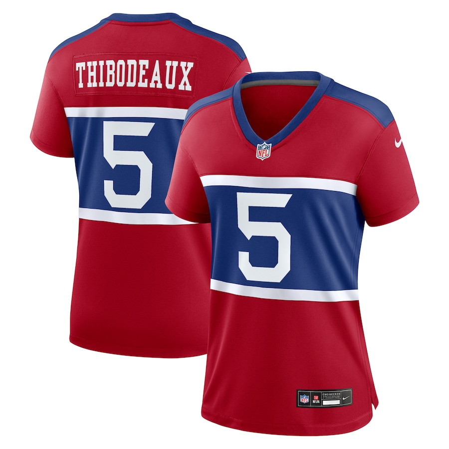 Kayvon Thibodeaux 5 New York Giants Alternate Player Game Century Red NFL Jersey Women's