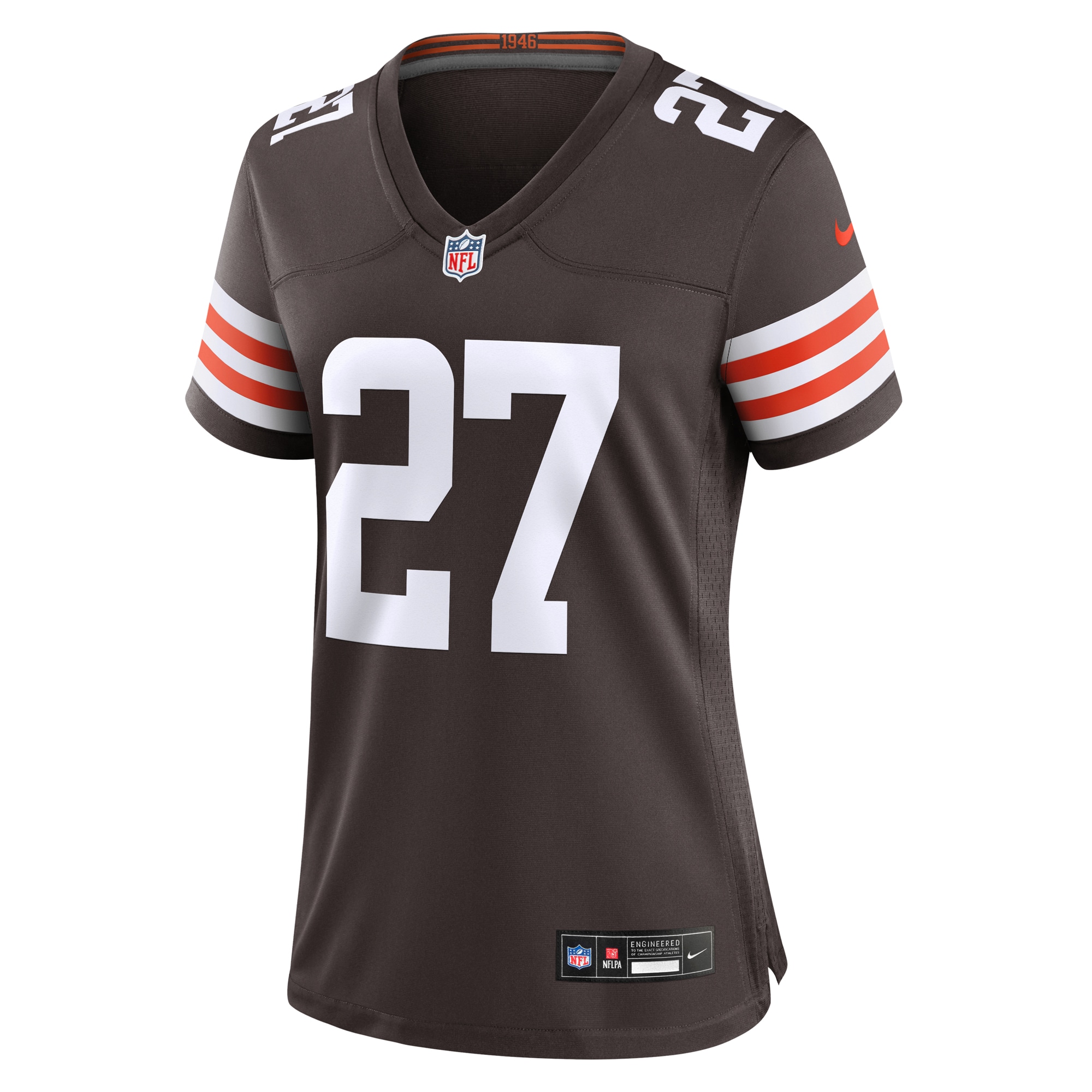 Cleveland Browns D'Onta Foreman Brown Game NFL Jersey Women's