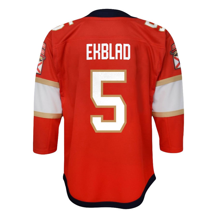 Aaron Ekblad 5 Florida Panthers 2024 STANLEY CUP Final Home Breakaway Red NHL Jersey Youth