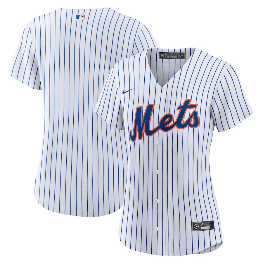 New York Mets Women's Home Team Jersey White