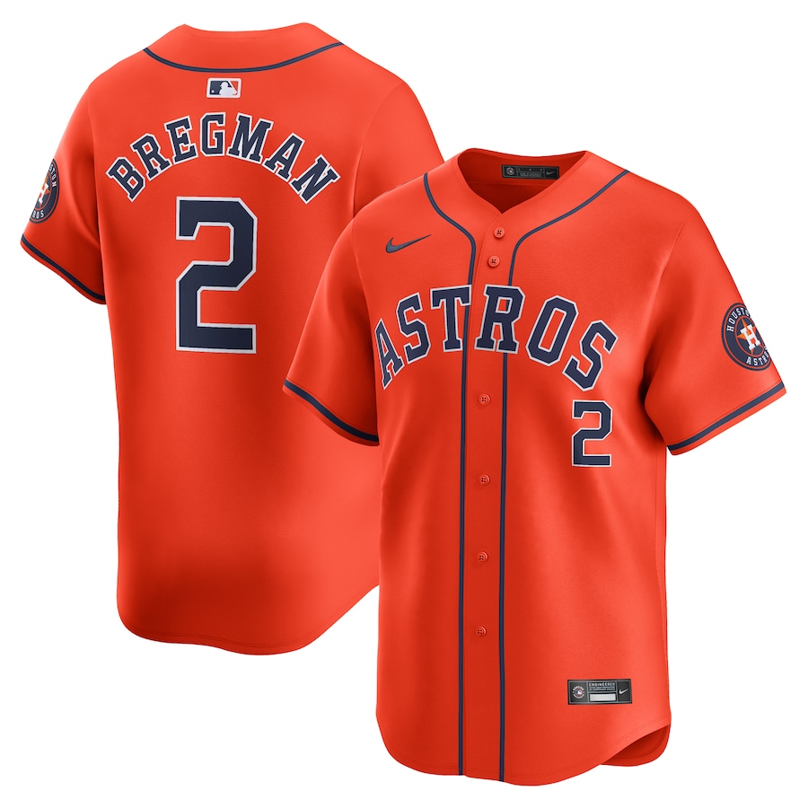 Alex Bregman Houston Astros Alternate Limited Player Jersey Orange
