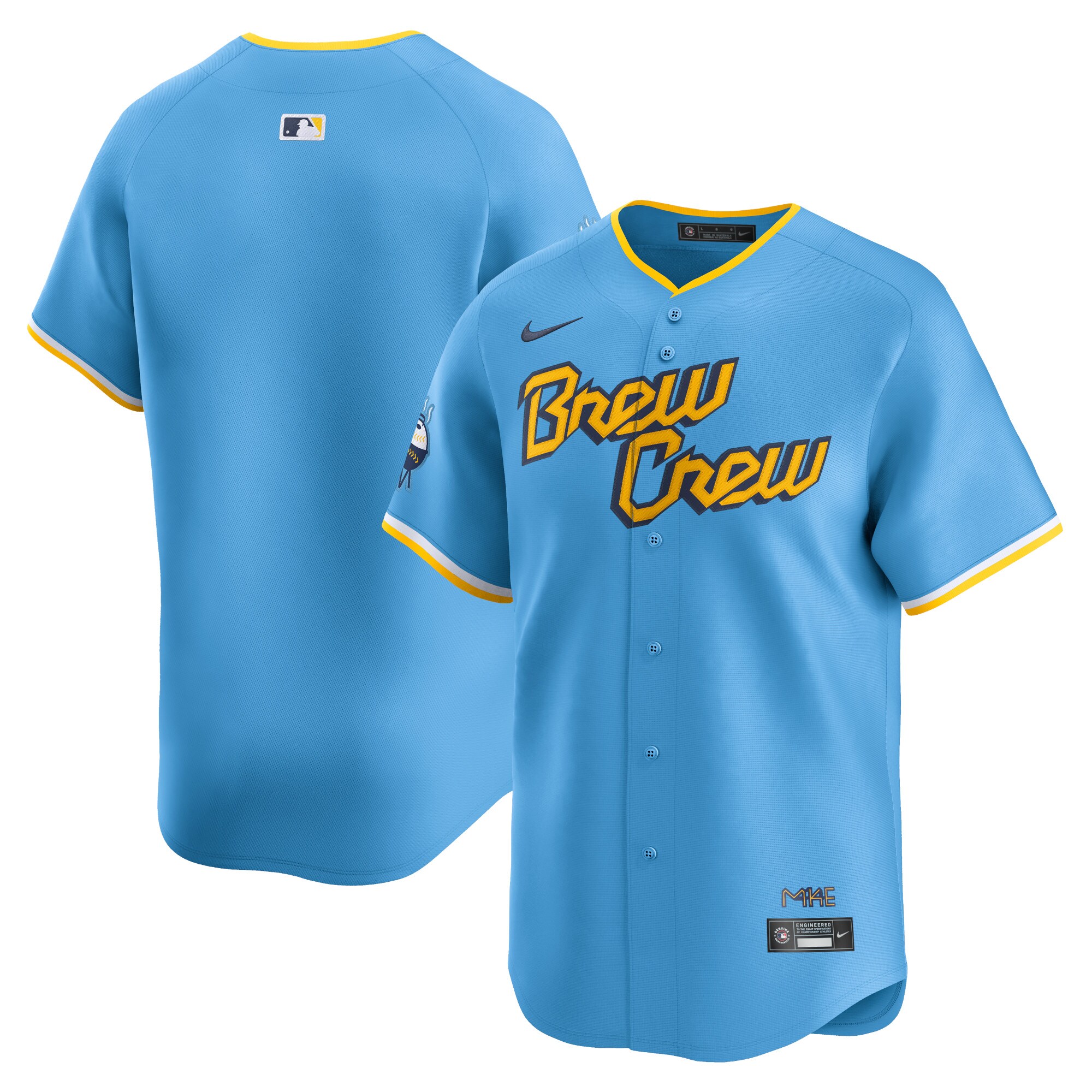 Milwaukee Brewers Powder Blue City Connect Limited MLB Jersey Men's