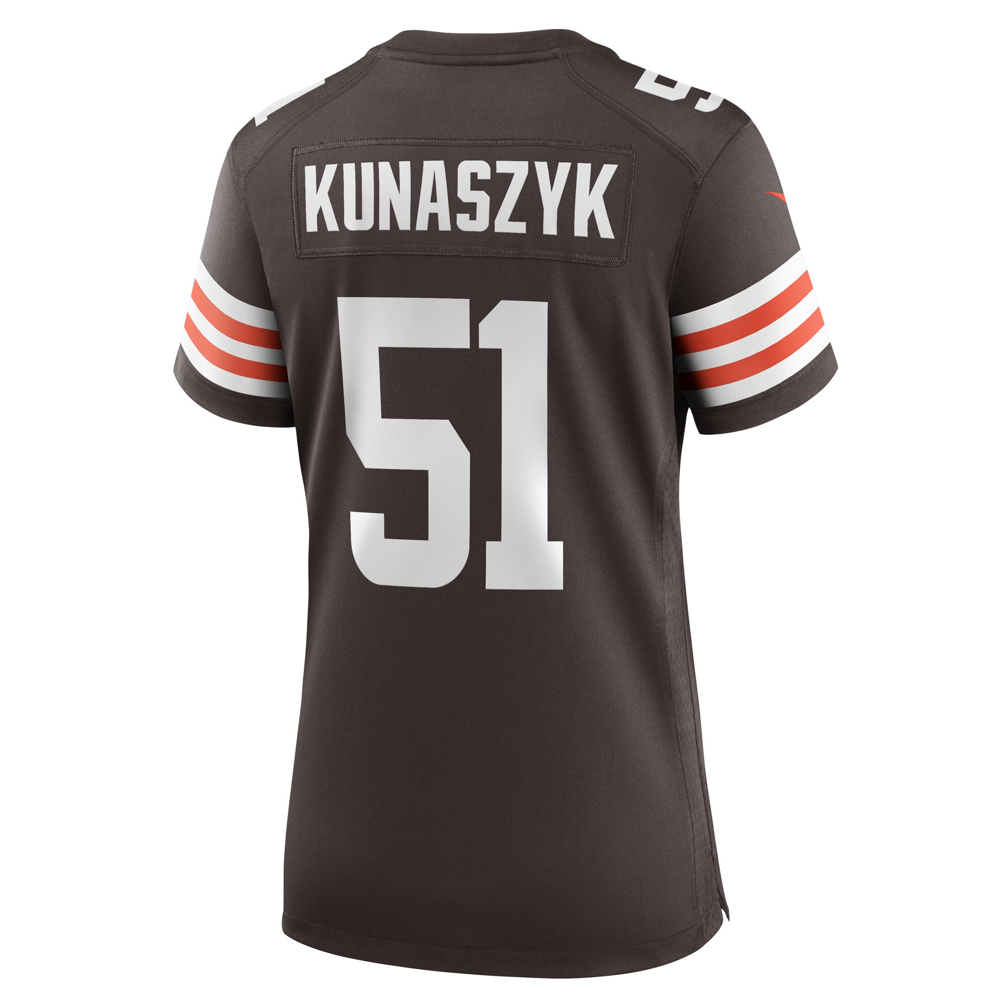Cleveland Browns Kunaszyk Brown Game Player NFL Jersey Women's