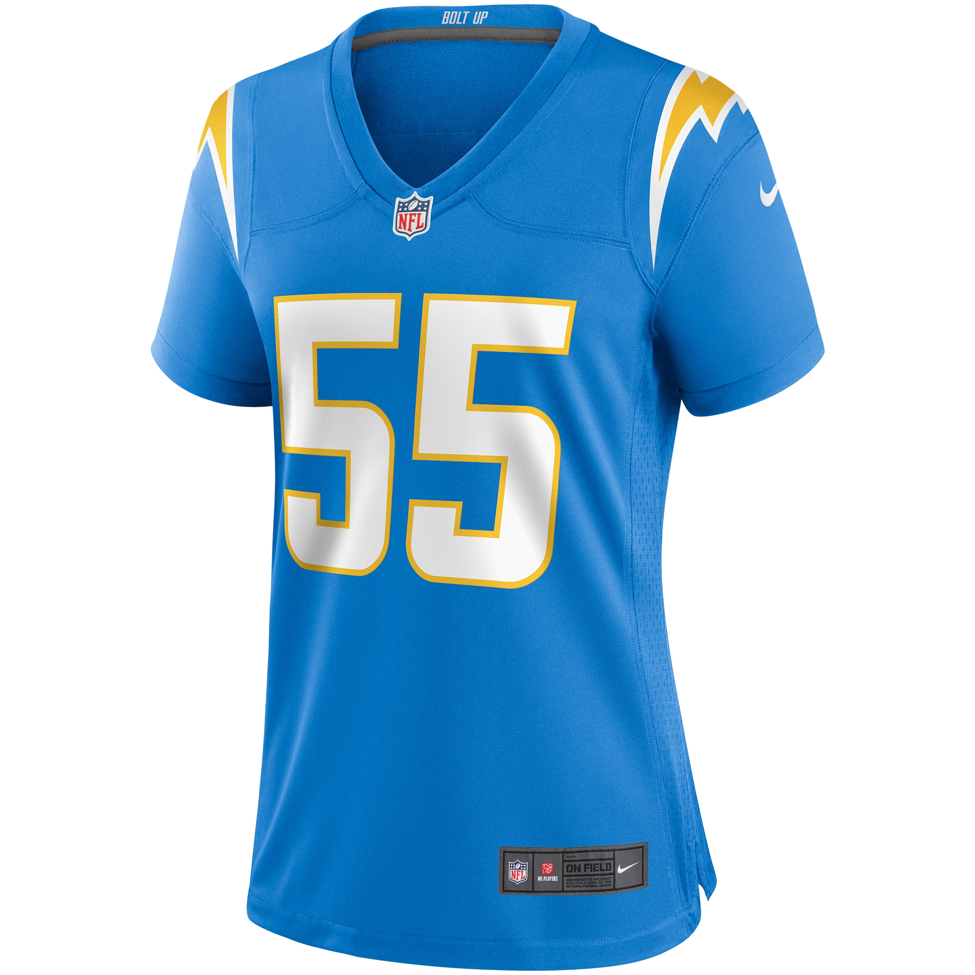 Los Angeles Chargers Junior Seau Powder Blue Game Retired Player NFL Jersey Women's