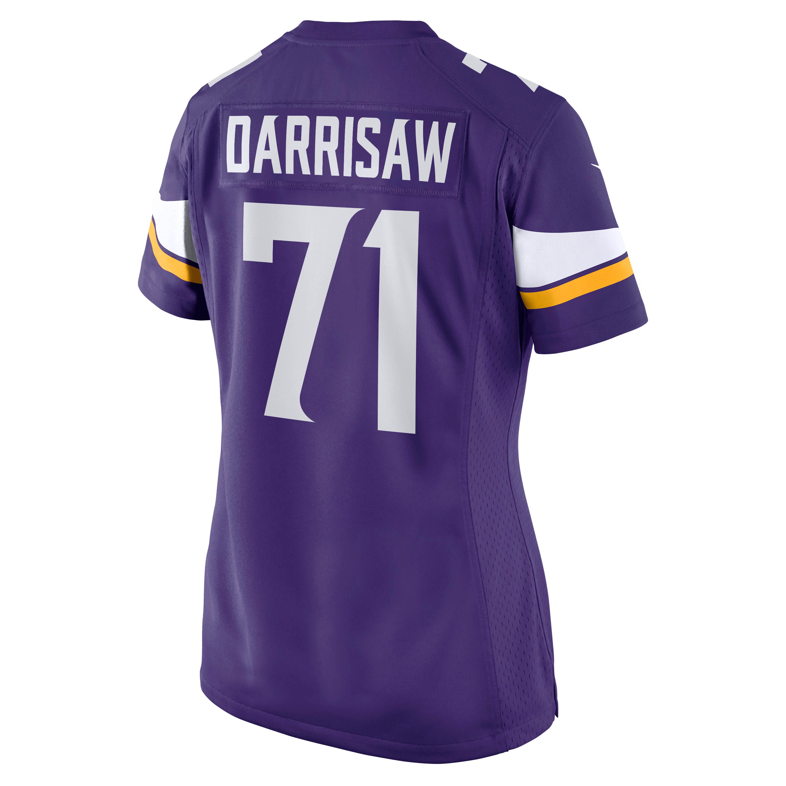 Minnesota Vikings Christian Darrisaw Purple Game NFL Jersey Women's