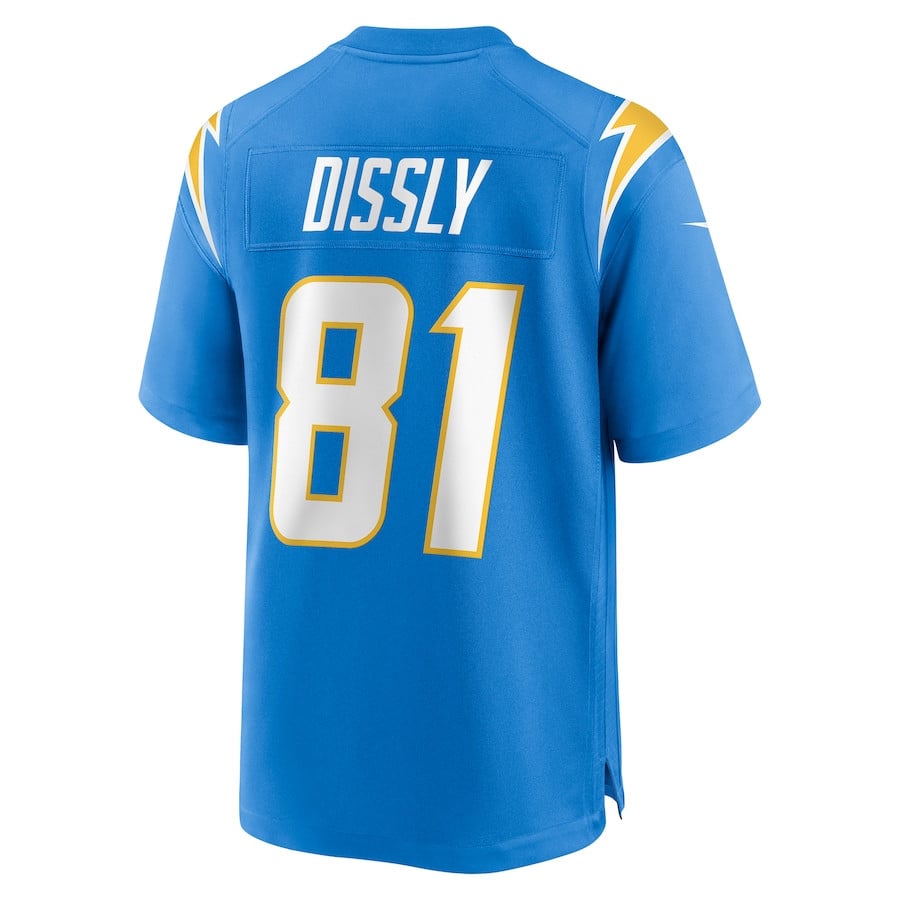 Will Dissly 81 Los Angeles Chargers Team Game Powder Blue NFL Jersey Men's