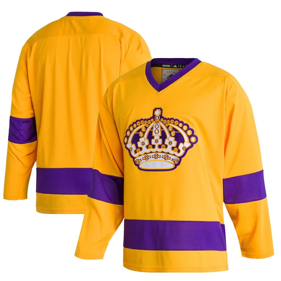 Los Angeles Kings Team Classics Blank Gold NHL Jersey Men's