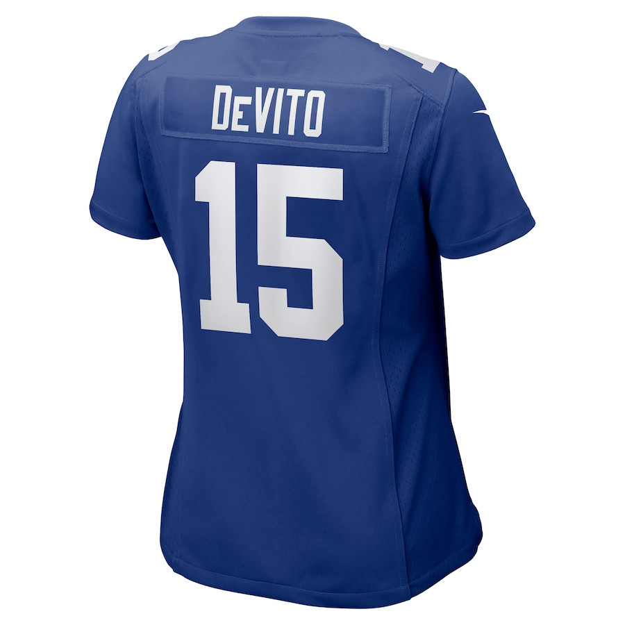 Tommy DeVito 15 New York Giants Game Royal NFL Jersey Women's