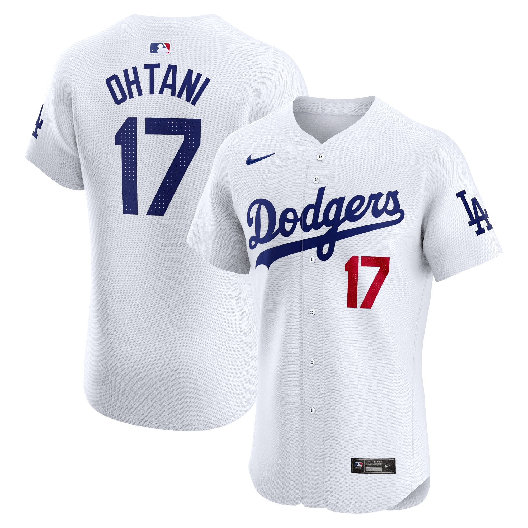 Los Angeles Dodgers Shohei Ohtani White Home Vapor Premier Elite Player MLB Jersey Men's