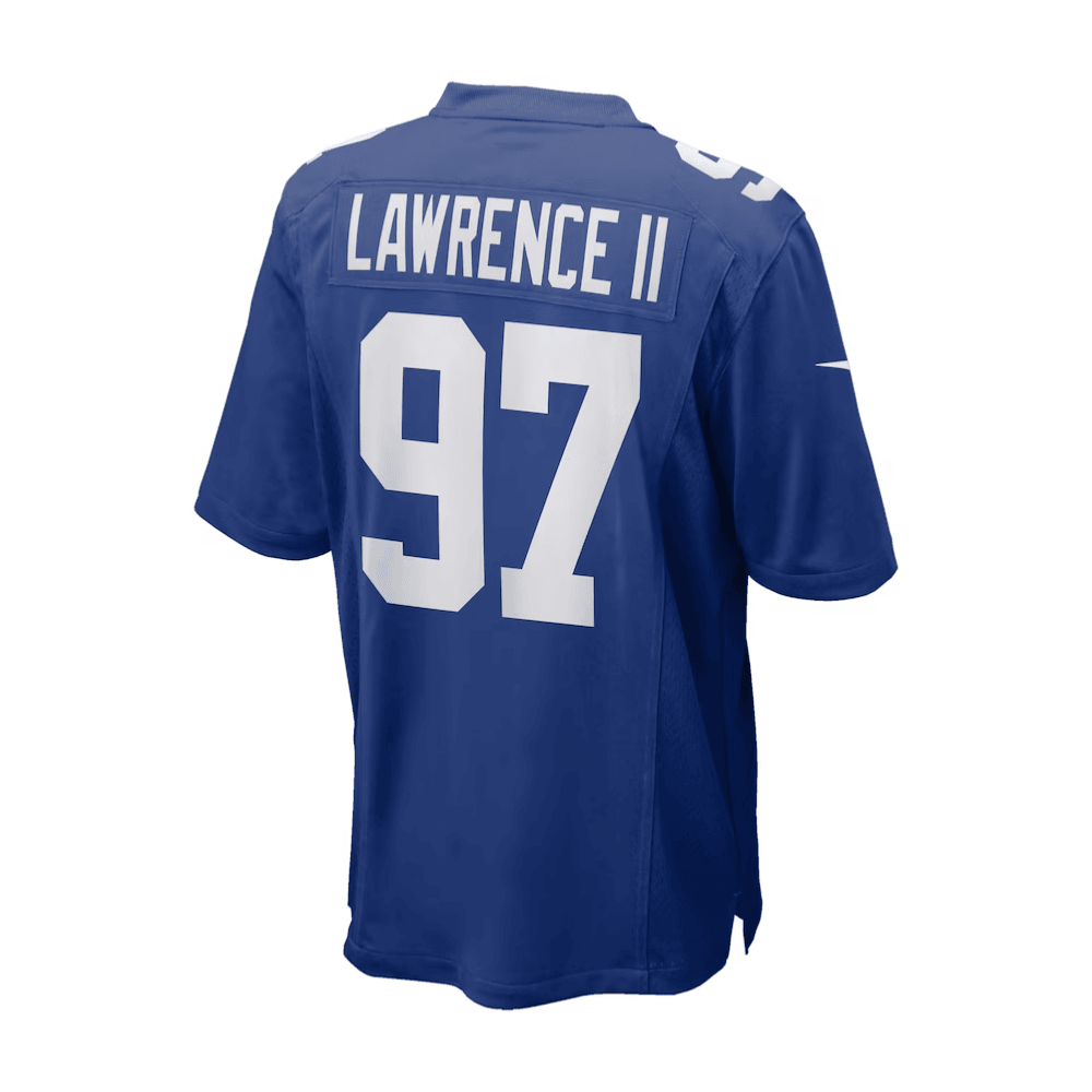 Dexter Lawrence II 97 New York Giants 2025 Pro Bowl Patch Game Royal NFL Jersey Men's