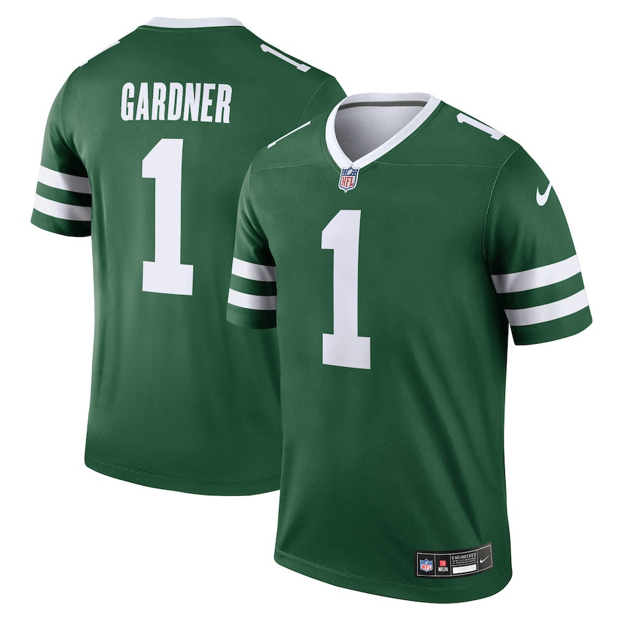 Ahmad Sauce Gardner 1 New York Jets Legend Legacy Green NFL Jersey Men's
