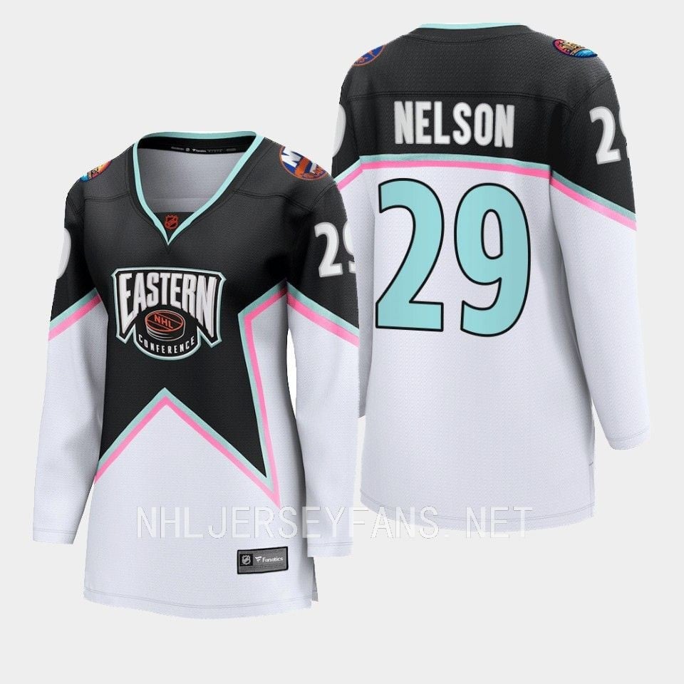 Brock Nelson 29 New York Islanders 2023 All Star Game Black Equipment NHL Jersey Men's