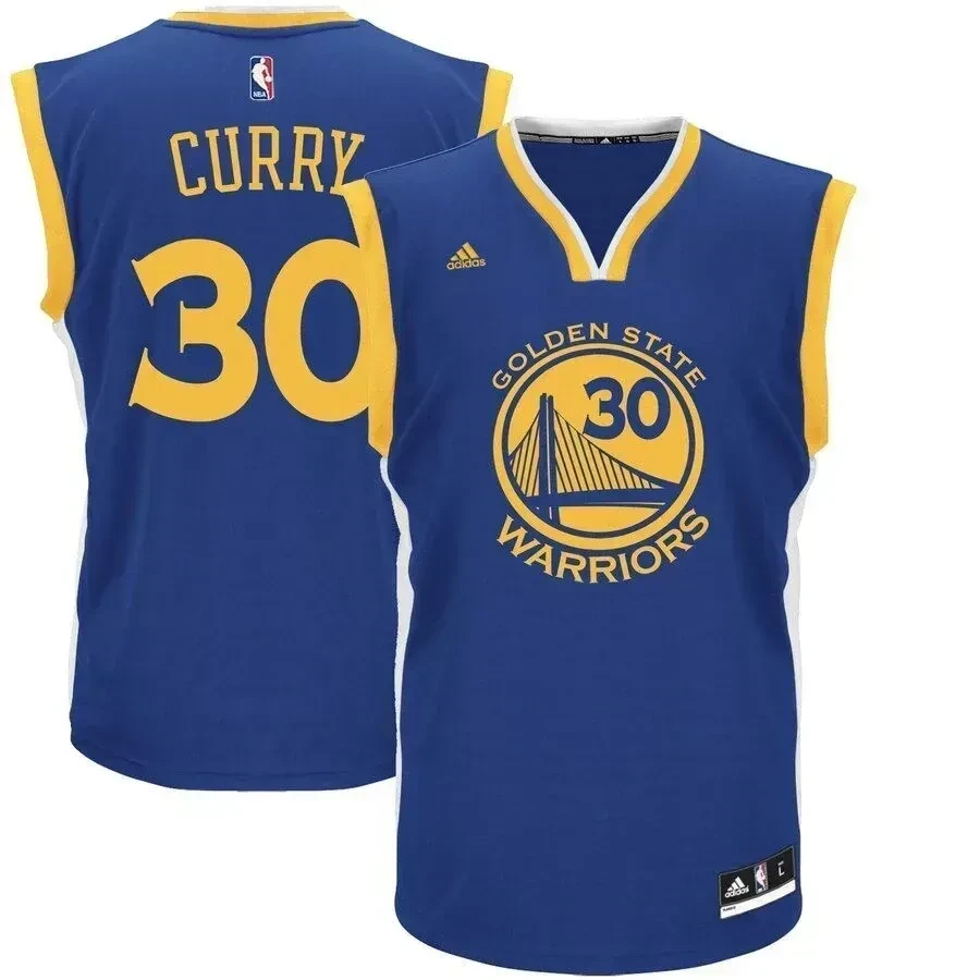 Stephen Curry Golden State Warriors Road Royal Blue NBA Jersey Men's