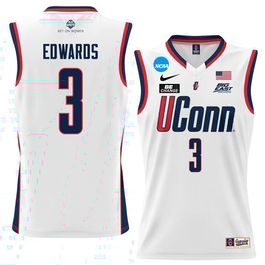 Aaliyah Edwards 3 UConn Huskies 2024 White Unisex NCAA Jersey Unisex