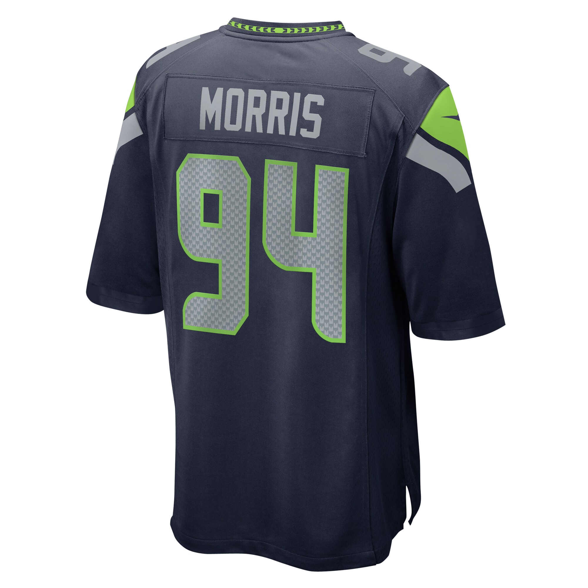 Seattle Seahawks Mike Morris College Navy Game NFL Jersey Men's