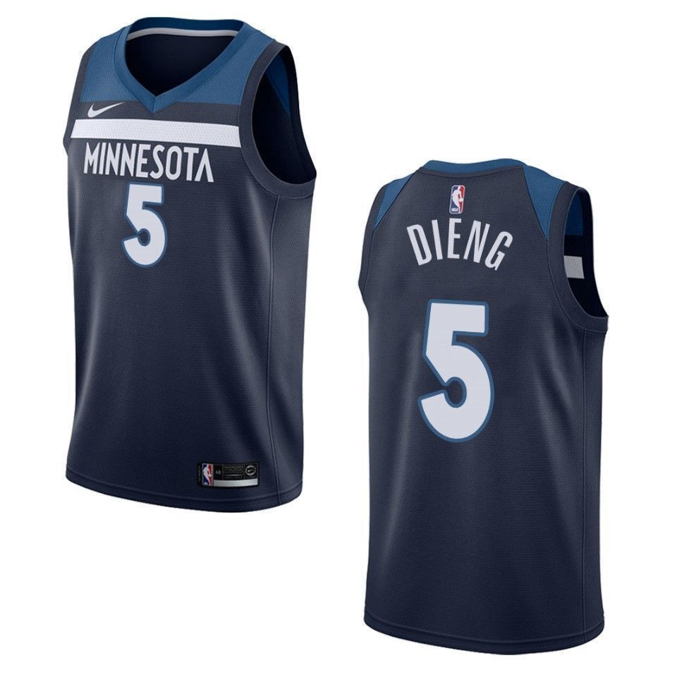 Minnesota Timberwolves 5 Gorgui Dieng Icon Swingman Navy NBA Jersey Men's
