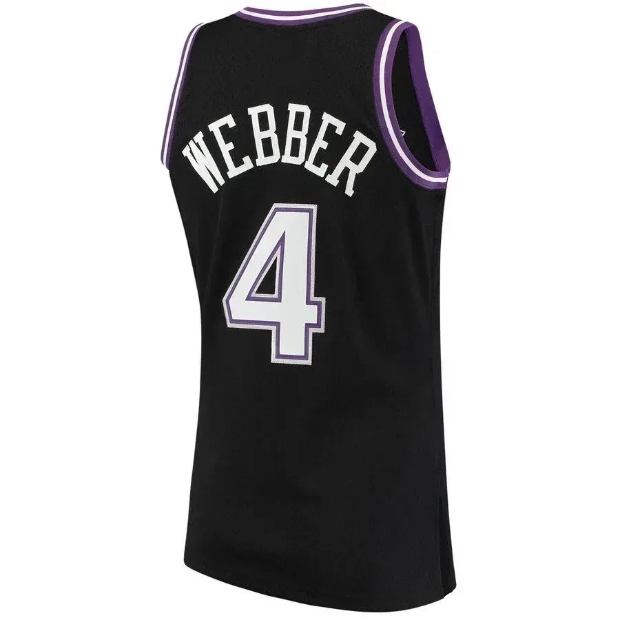 Chris Webber Sacramento Kings Mitchell Ness 2000-01 Hardwood Classics Swingman Black NBA Jersey Men's