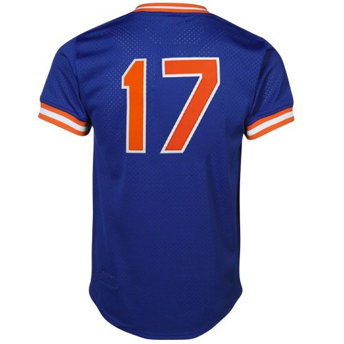 New York Mets Keith Hernandez Mitchell Ness Royal Cooperstown Mesh Batting Practice MLB Jersey Men's