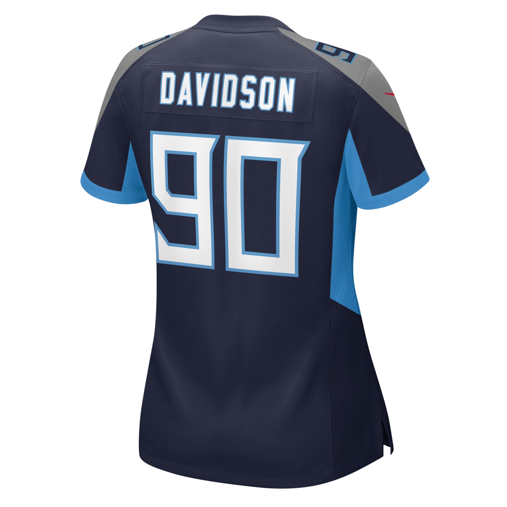 Tennessee Titans Marlon Davidson Navy Game NFL Jersey Women's