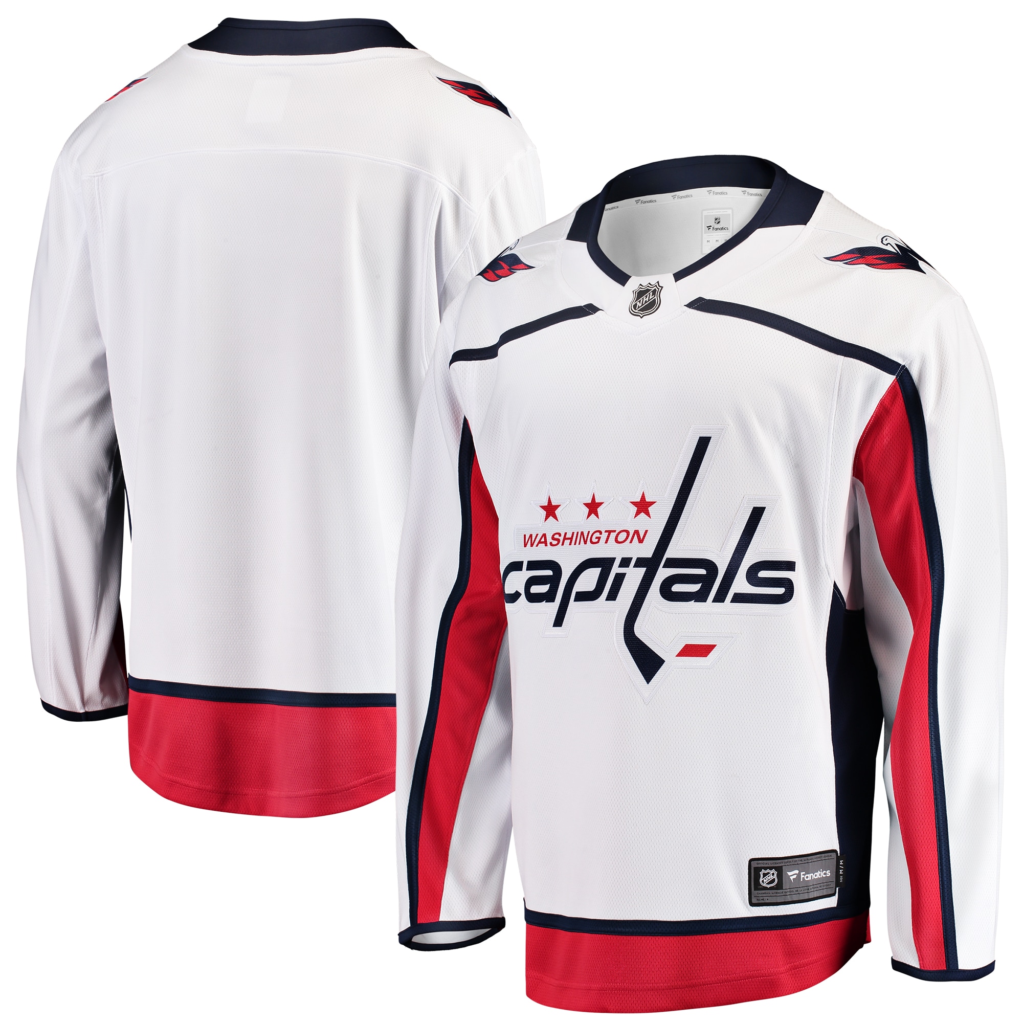 Washington Capitals White Away Breakaway NHL Jersey Youth