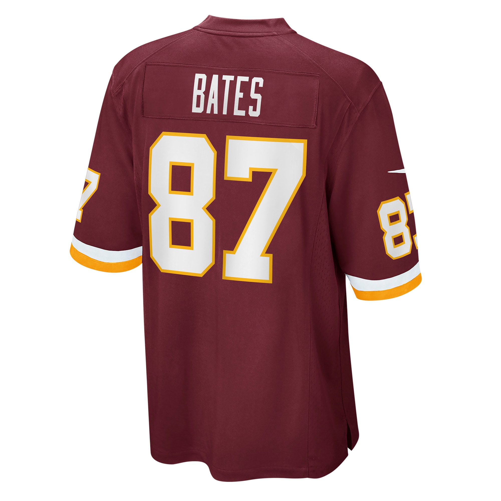 Washington Commanders Team John Bates Burgundy Game NFL Jersey Men's