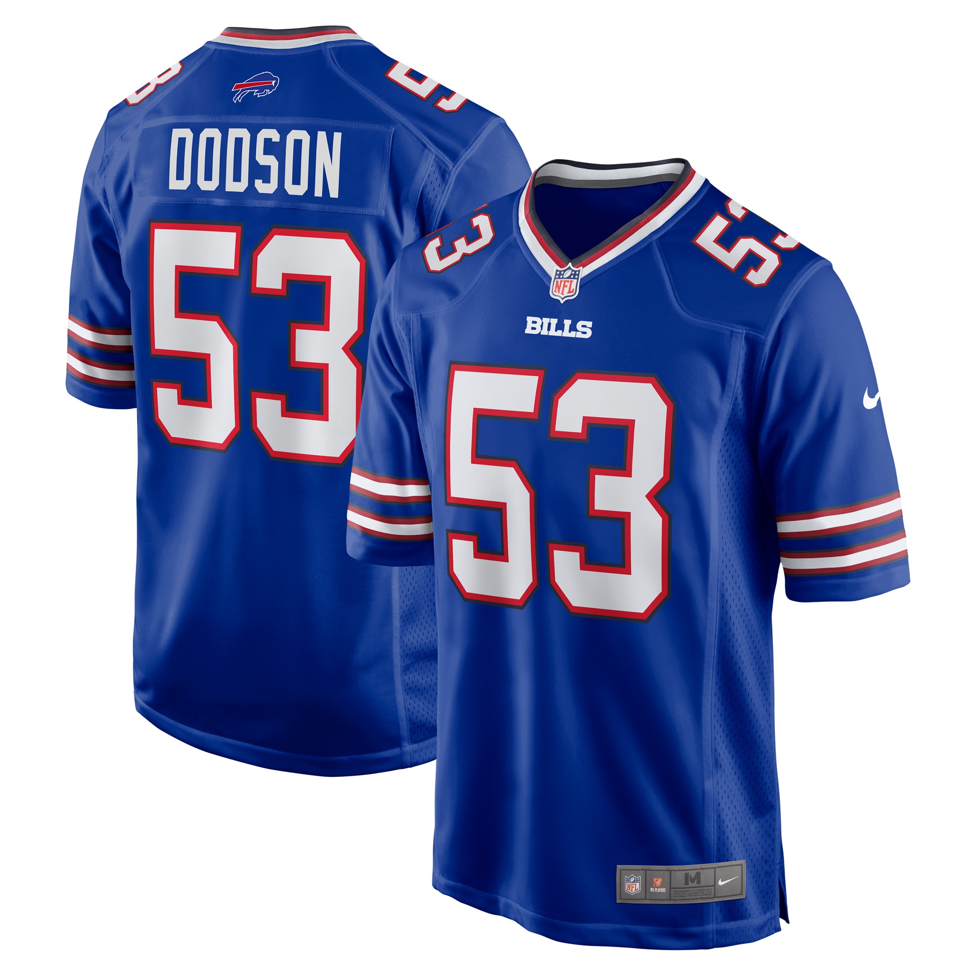 Buffalo Bills Tyrel Dodson Royal Game Player NFL Jersey Men's