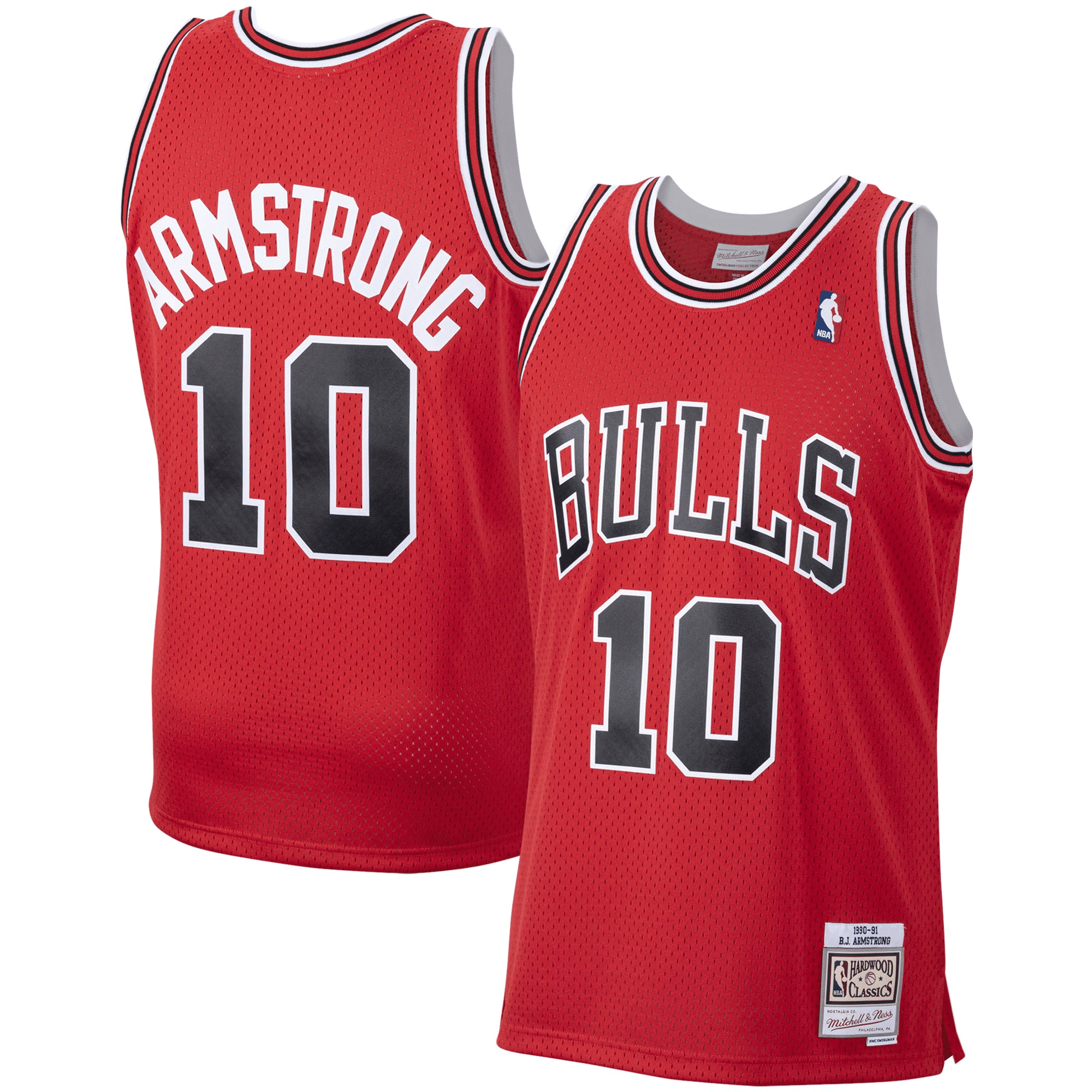 B.J. Armstrong Chicago Bulls Mitchell Ness 1990-91 Hardwood Classics Swingman Scarlet NBA Jersey Men's