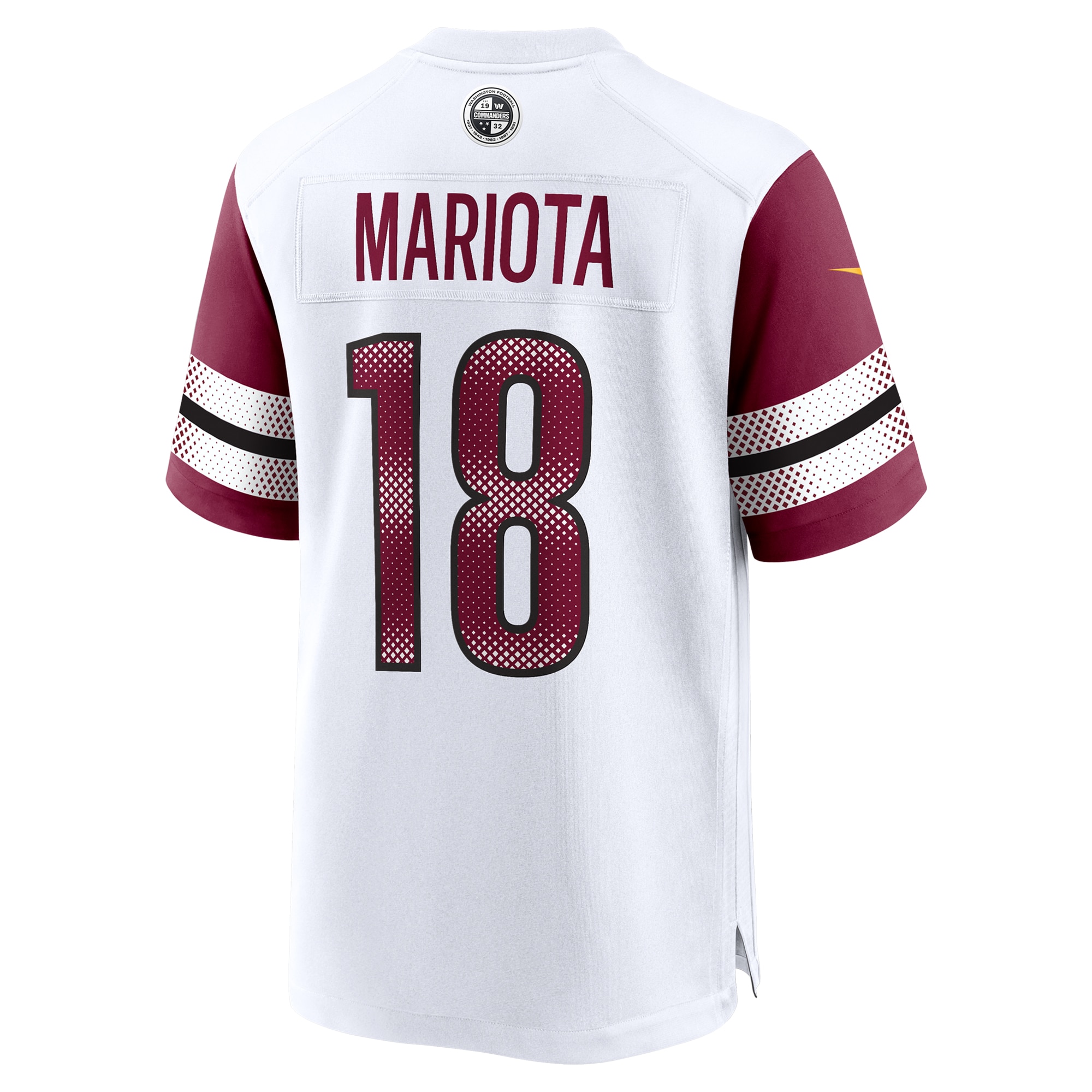 Washington Commanders Marcus Mariota White Game NFL Jersey Men's