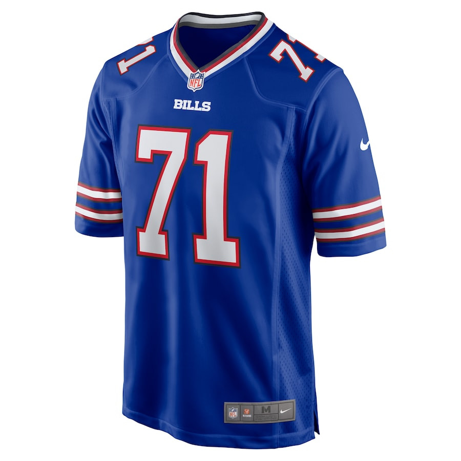Quinton Jefferson 71 Buffalo Bills Game Royal NFL Jersey Men's
