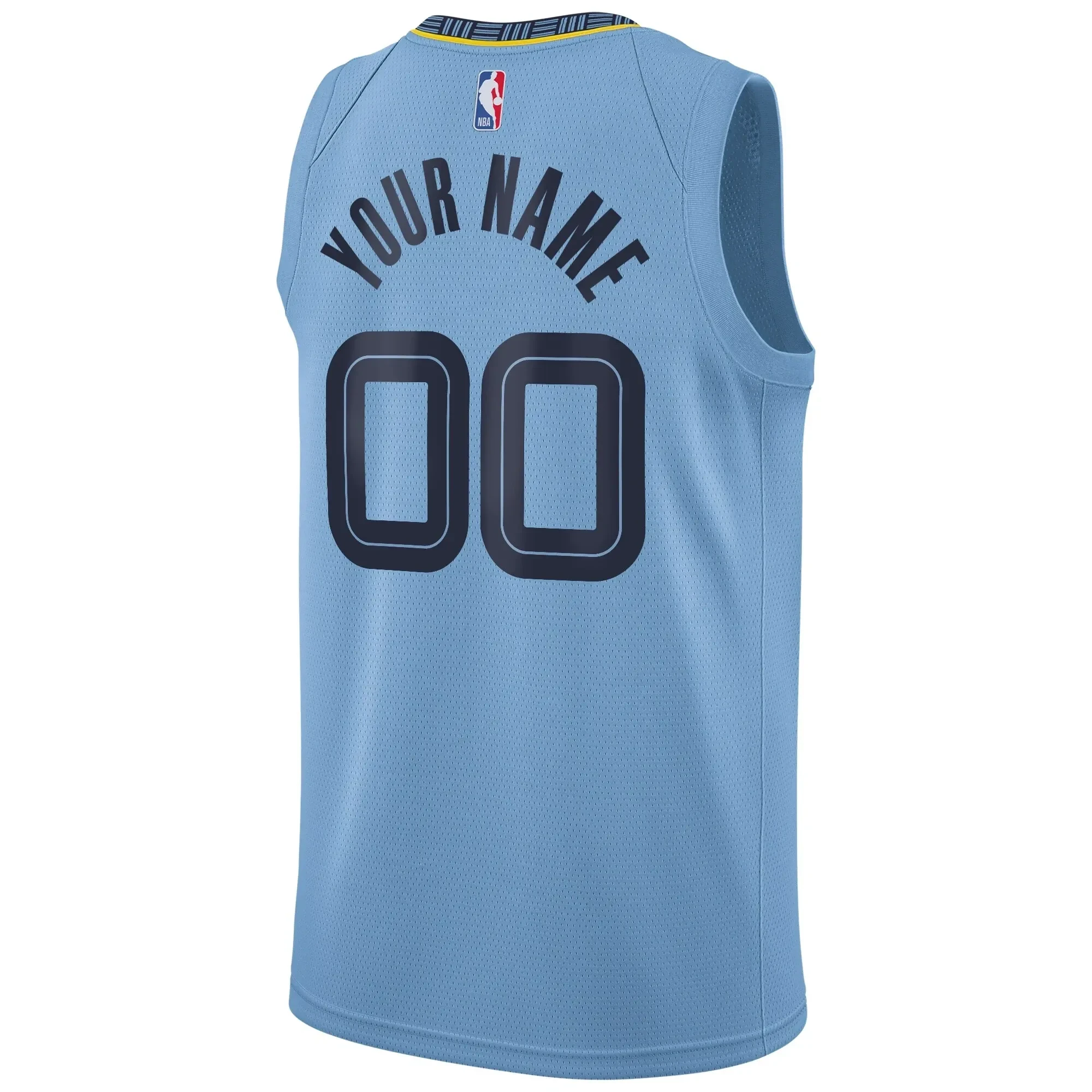 Memphis Grizzlies Swingman Custom Statement Edition Light Blue NBA Jersey Men's