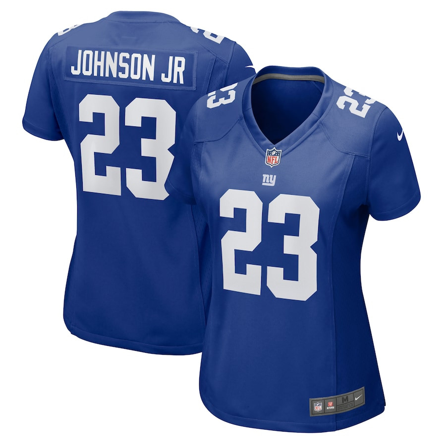 Anthony Johnson Jr. 23 New York Giants Game Royal NFL Jersey Women's