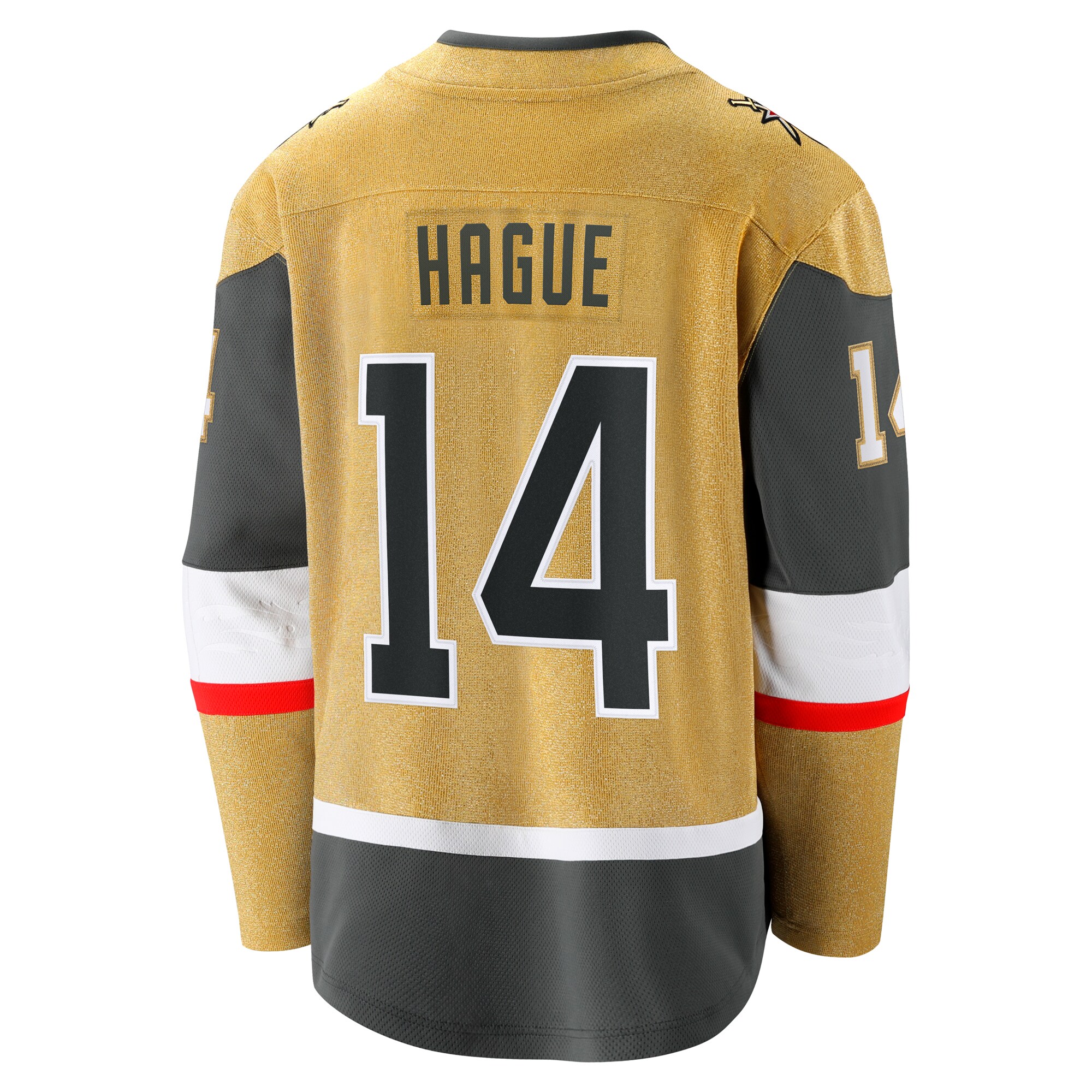 Vegas Golden Knights Nicolas Hague Gold Home Premier Breakaway Player NHL Jersey Men's
