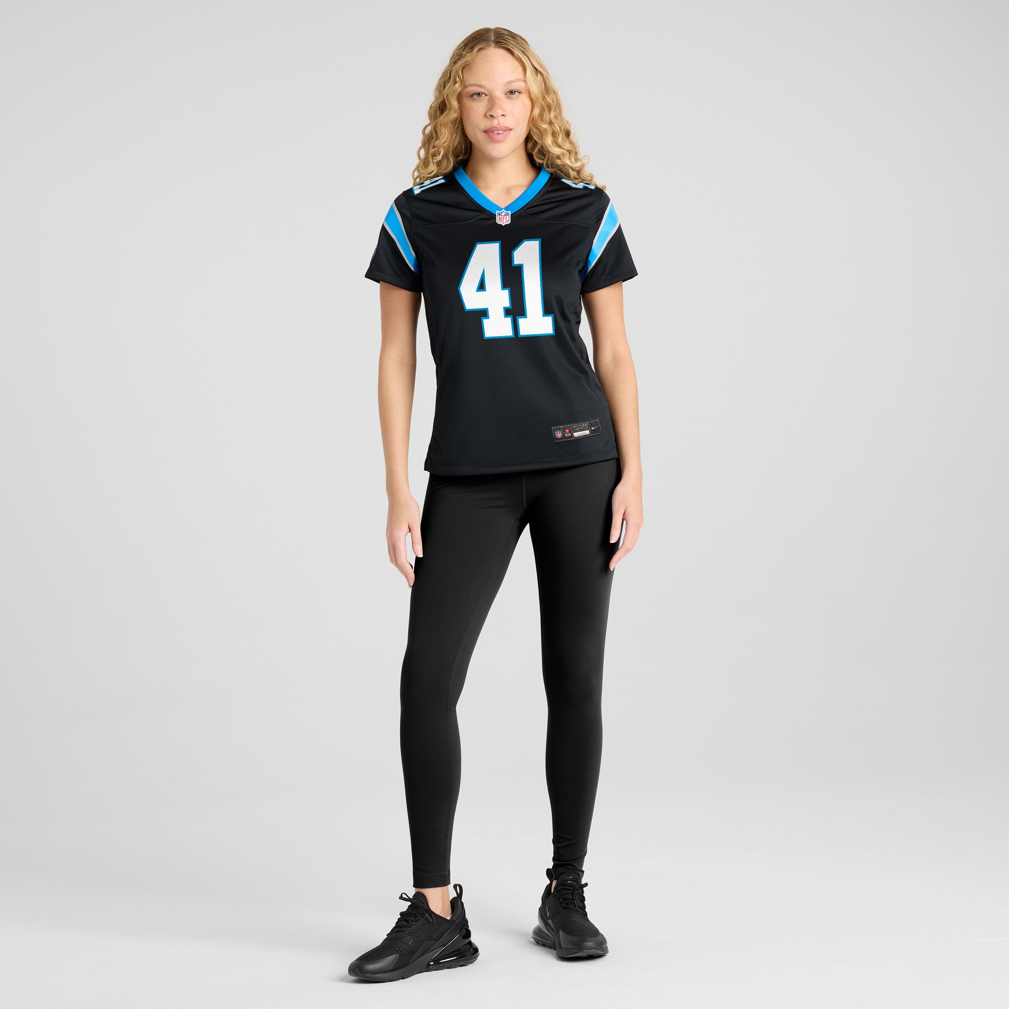 Carolina Panthers Matthias Farley Black Game NFL Jersey Women's