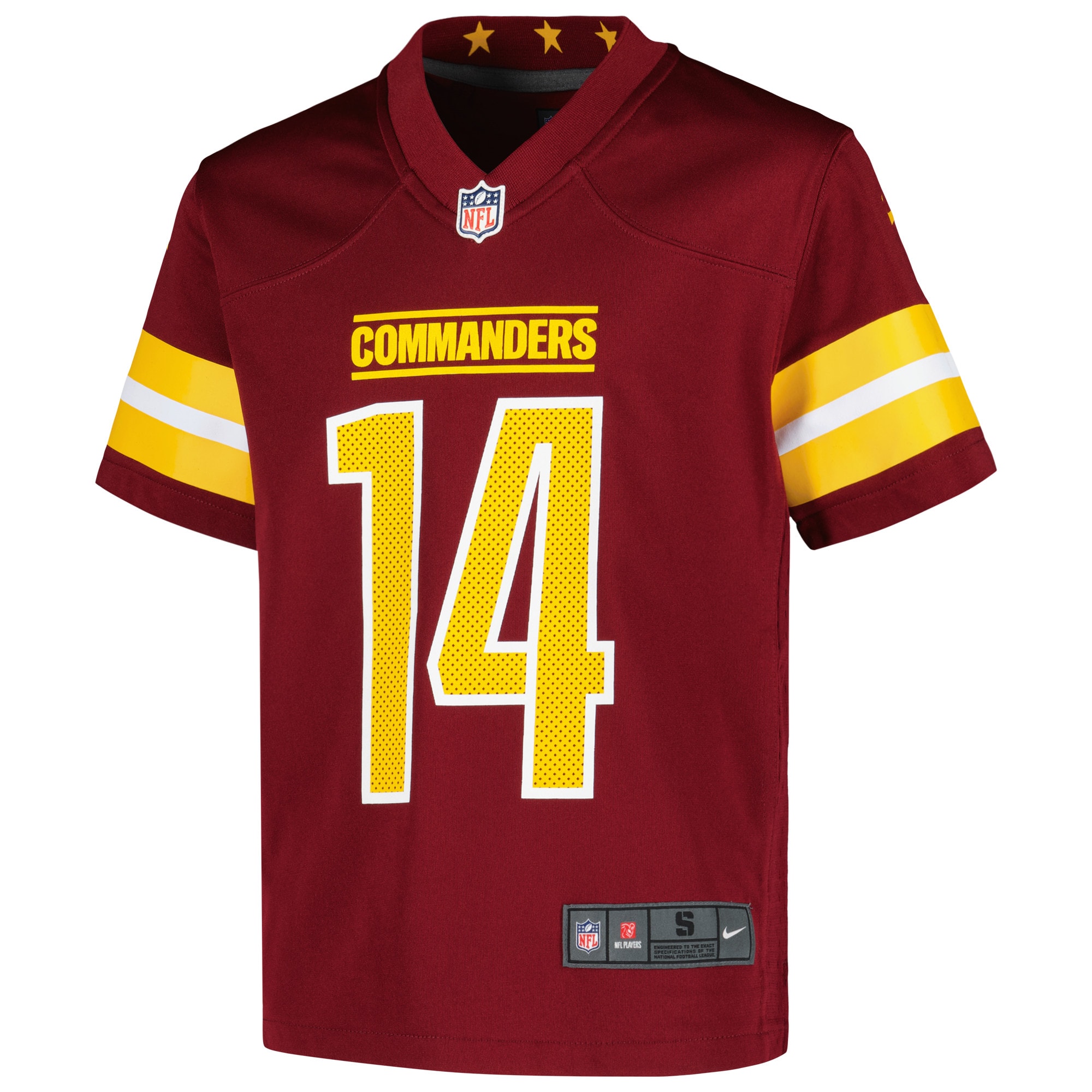 Washington Commanders Sam Howell Burgundy Game NFL Jersey Youth