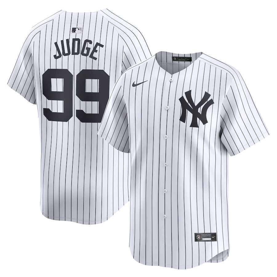 Aaron Judge 99 New York Yankees Home Limited White MLB Jersey Youth