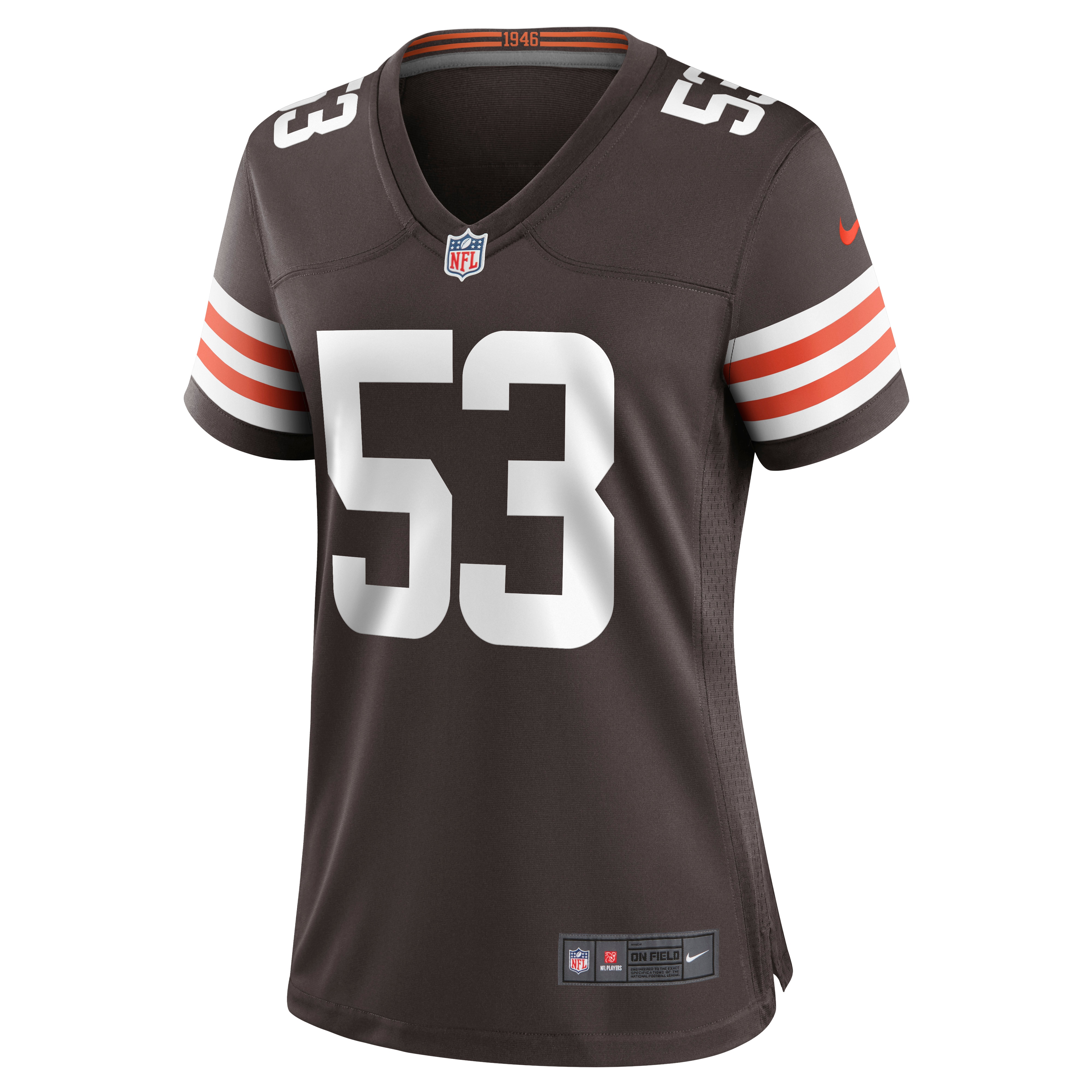 Cleveland Browns Nick Harris Brown Game NFL Jersey Women's